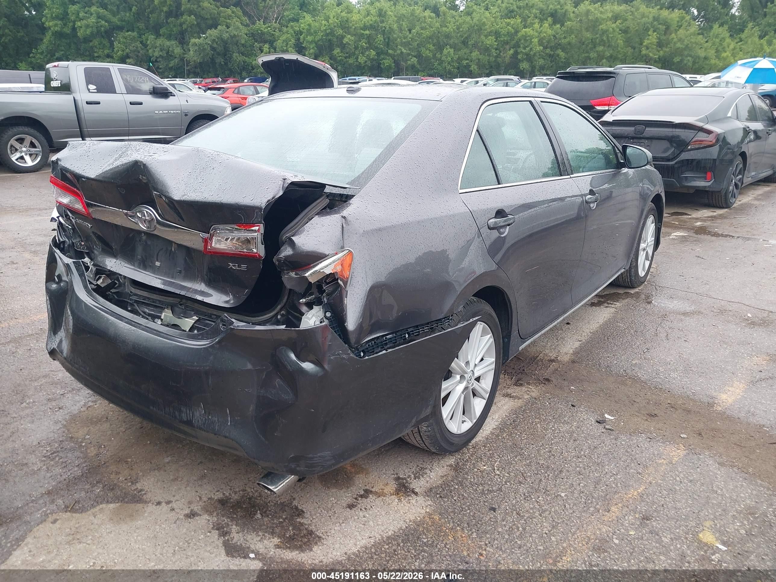 2014 Toyota Camry Xle Gray vin: 4T1BF1FK1EU862810