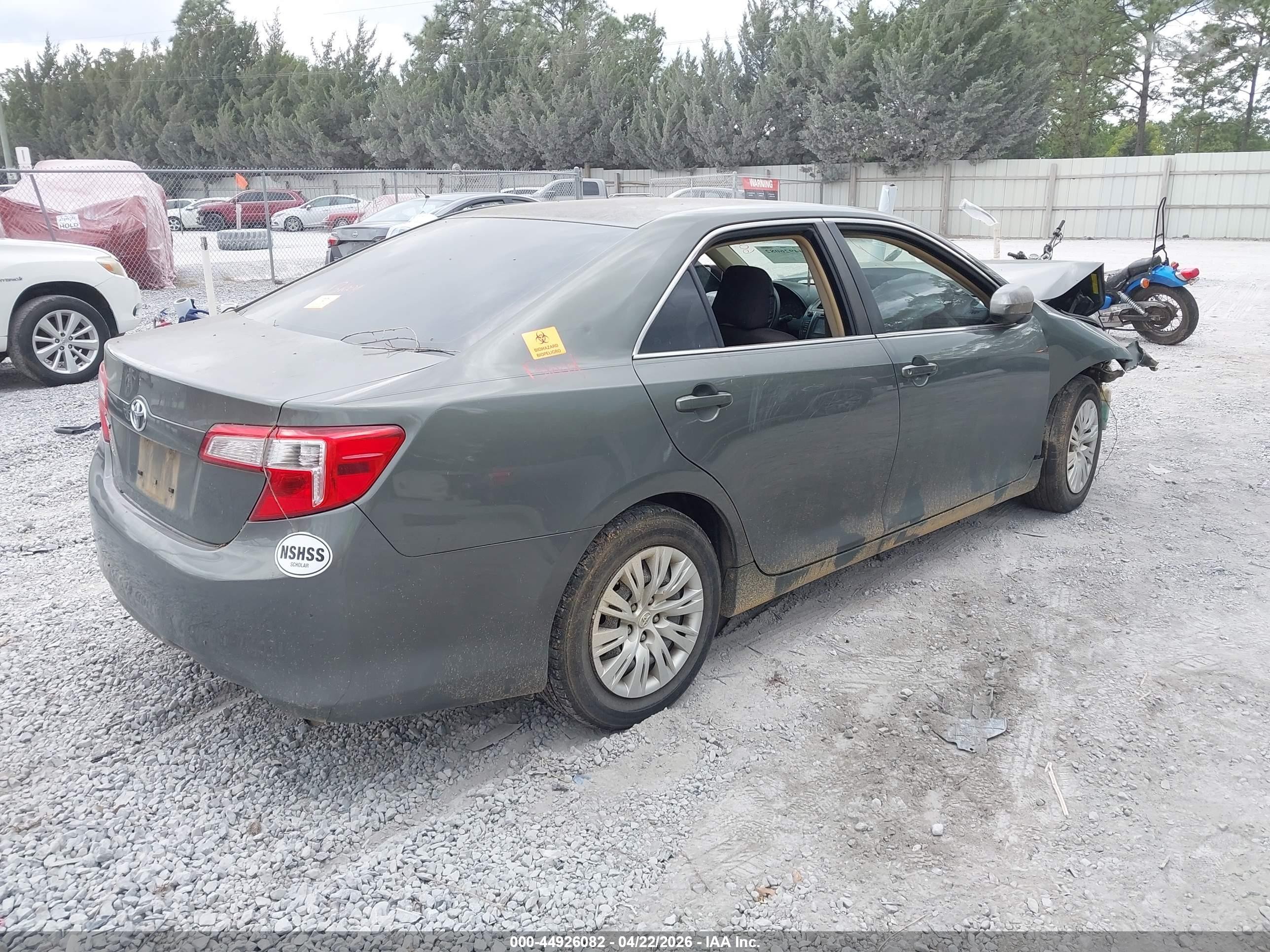 2014 Toyota Camry L Green vin: 4T1BF1FK1EU871068