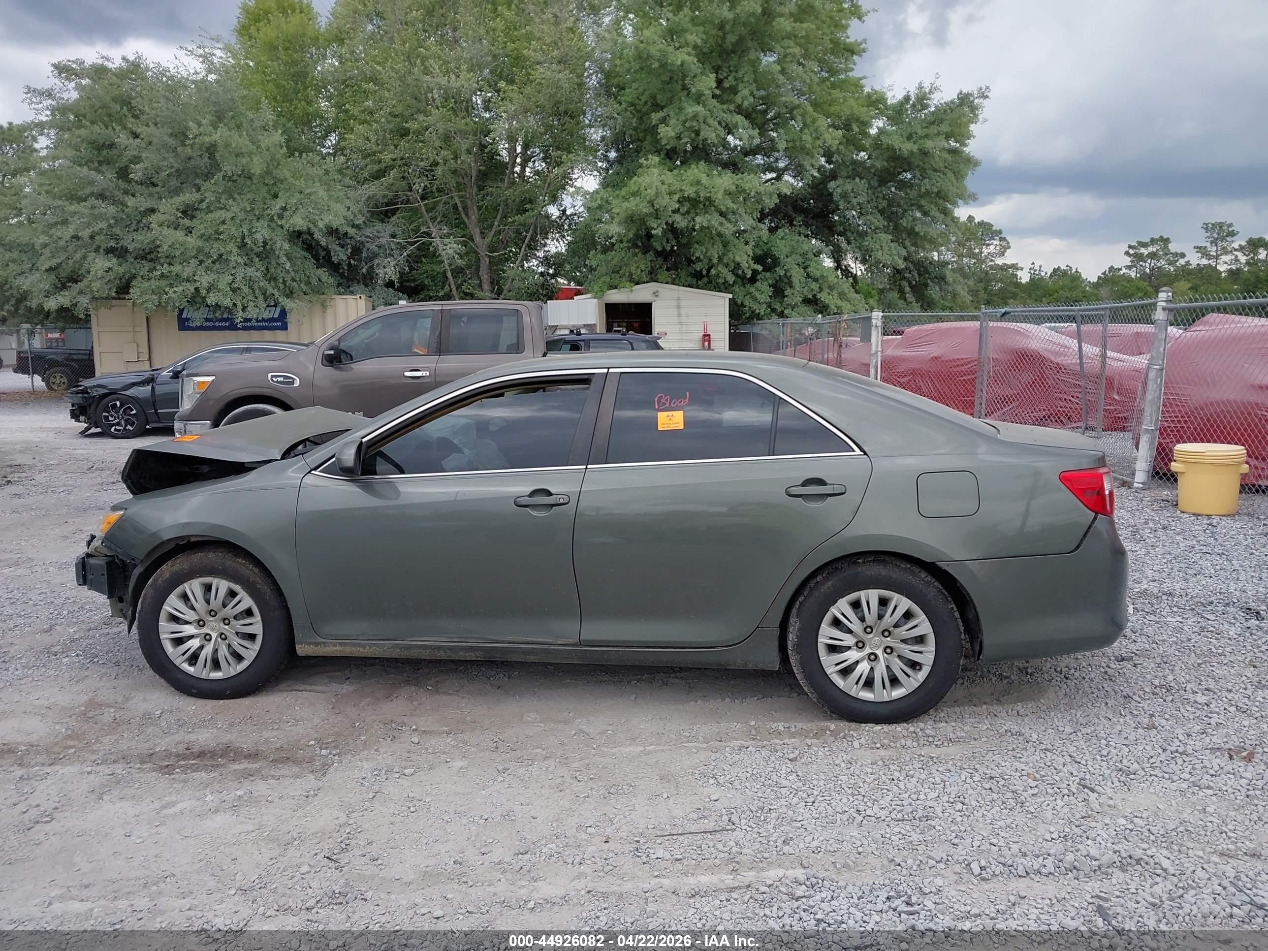 2014 Toyota Camry L Green vin: 4T1BF1FK1EU871068