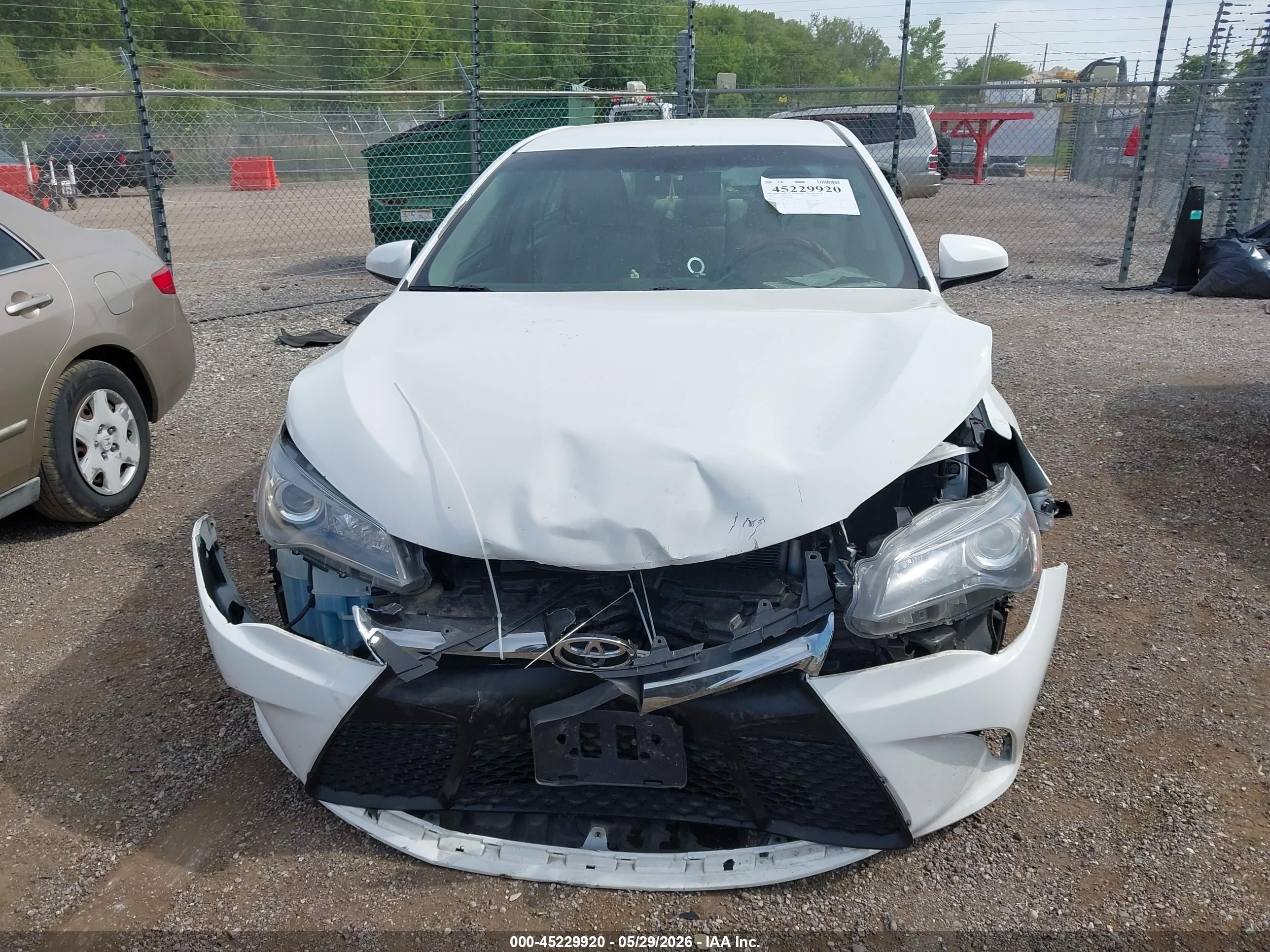 2015 Toyota Camry Se White vin: 4T1BF1FK1FU014900