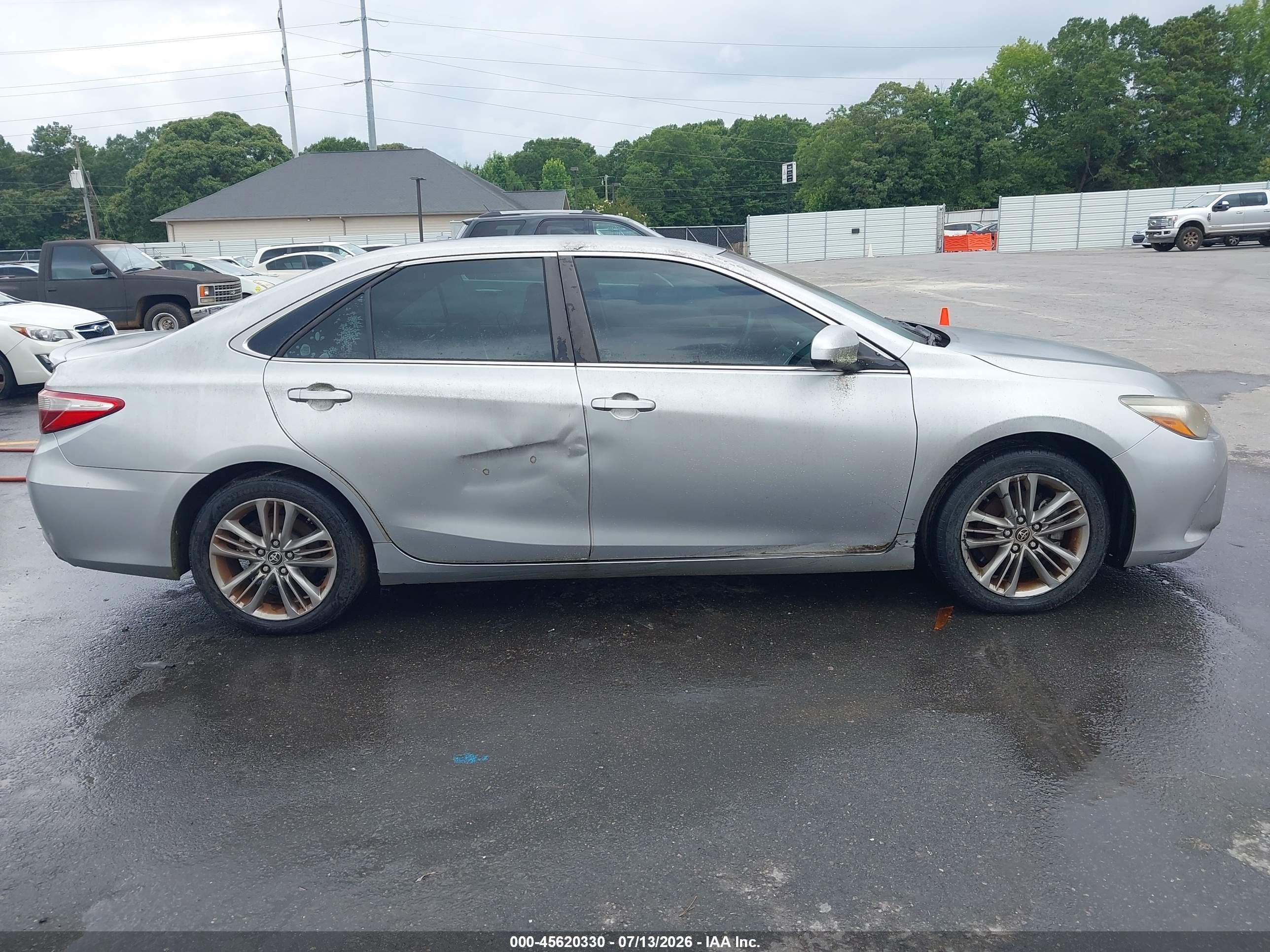 2015 Toyota Camry Se Silver vin: 4T1BF1FK1FU020762