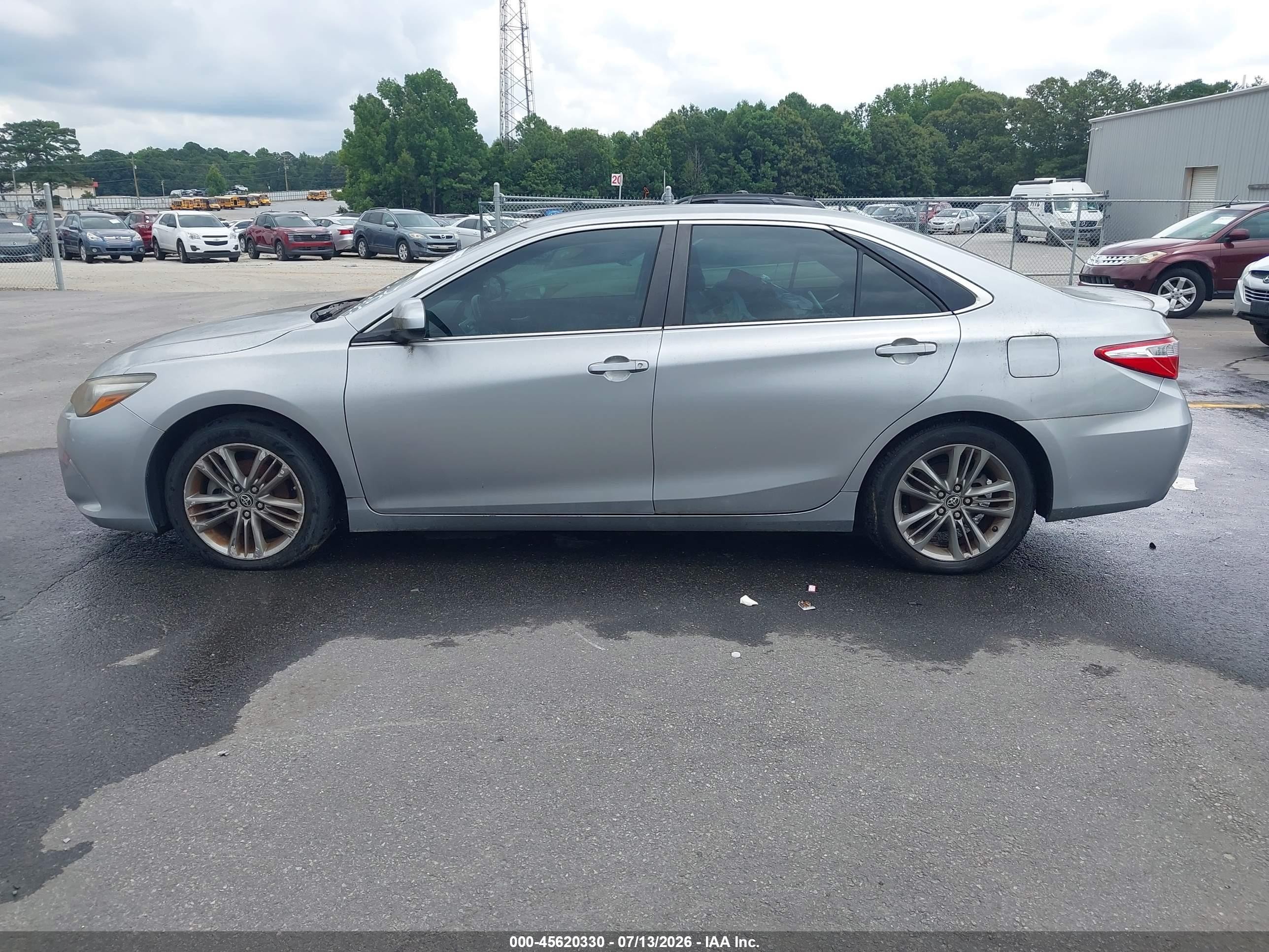 2015 Toyota Camry Se Silver vin: 4T1BF1FK1FU020762