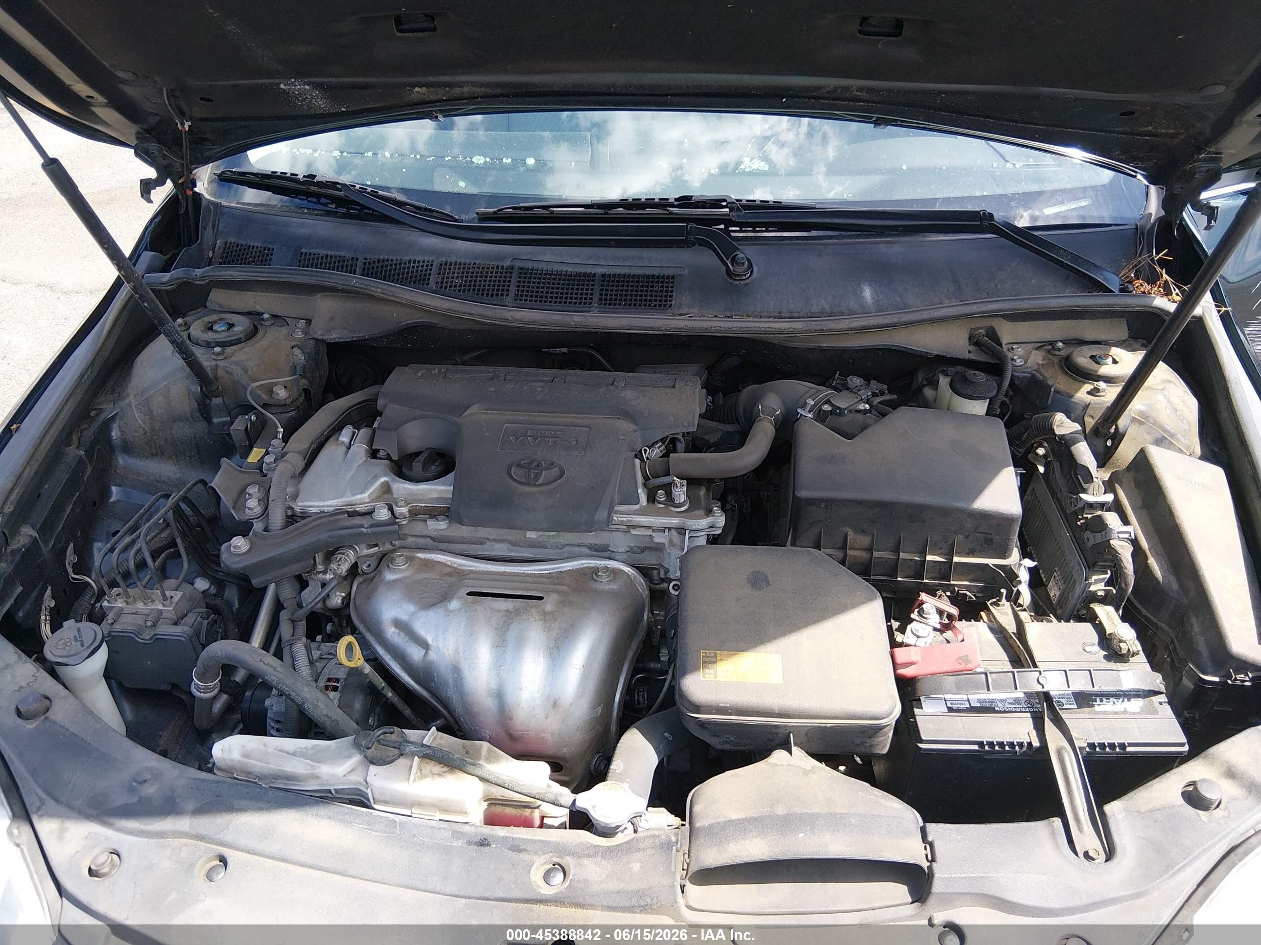 2015 Toyota Camry Le Черный vin: 4T1BF1FK1FU024536