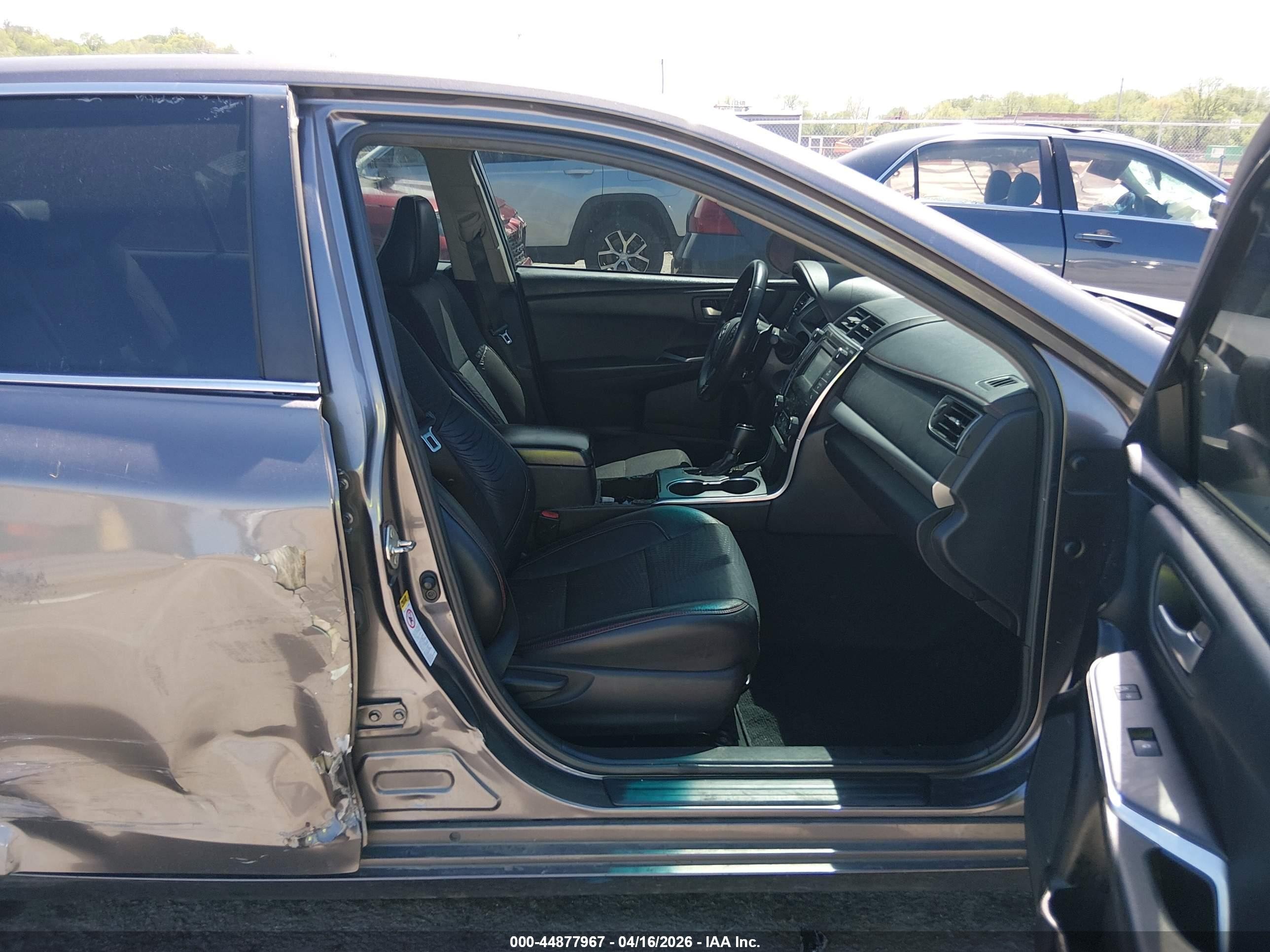2015 Toyota Camry Se Gray vin: 4T1BF1FK1FU031647