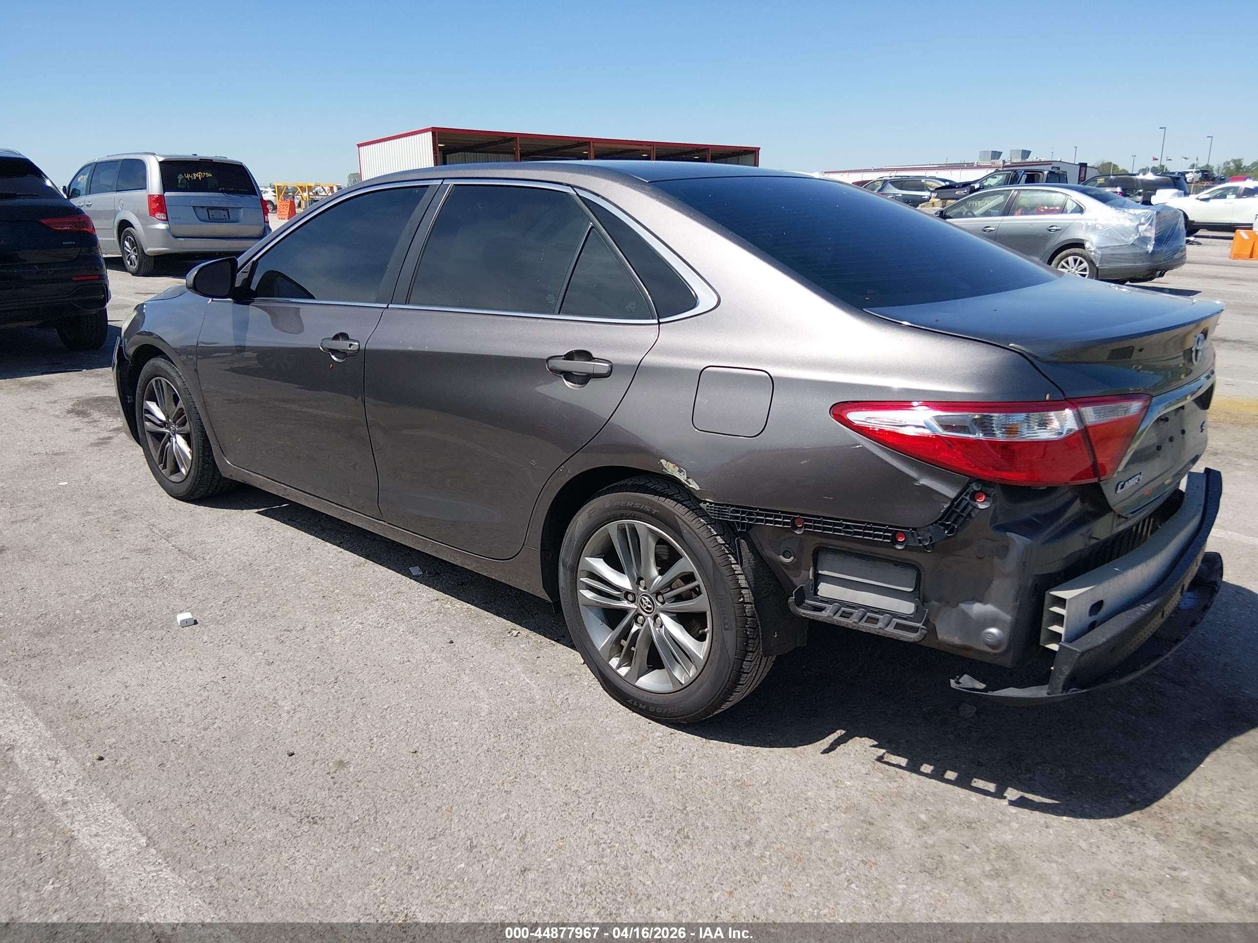 2015 Toyota Camry Se Gray vin: 4T1BF1FK1FU031647