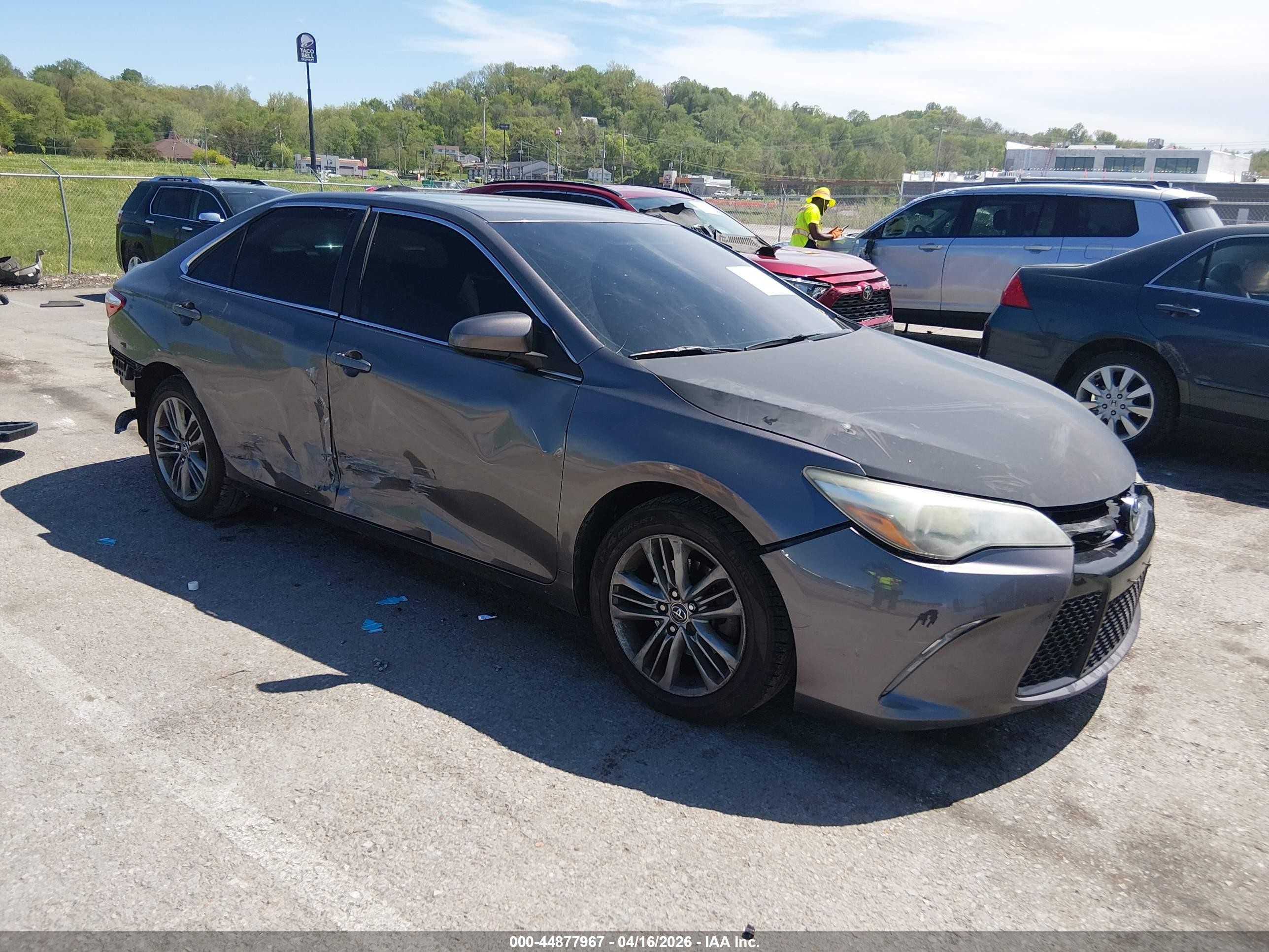 2015 Toyota Camry Se Gray vin: 4T1BF1FK1FU031647