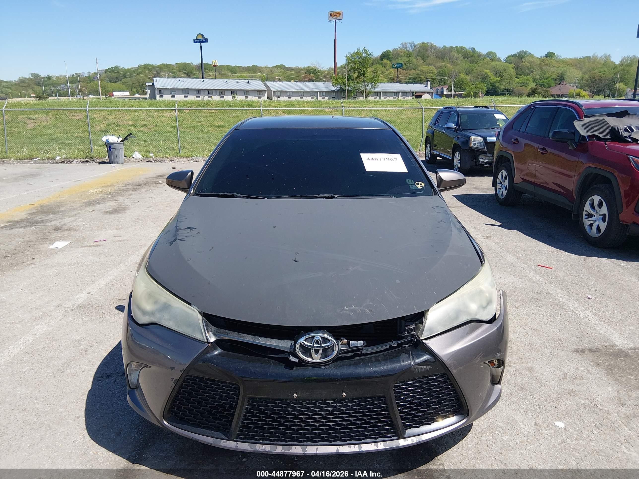 2015 Toyota Camry Se Gray vin: 4T1BF1FK1FU031647