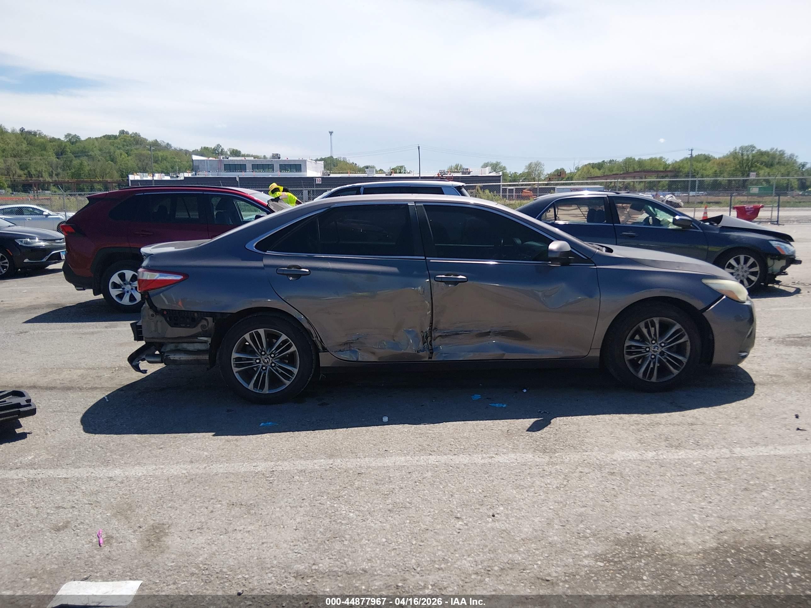 2015 Toyota Camry Se Gray vin: 4T1BF1FK1FU031647