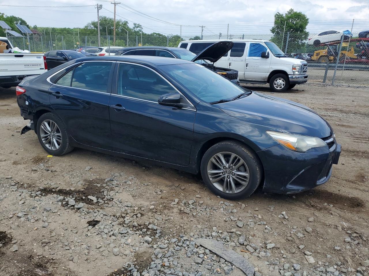 2015 Toyota Camry Se Blue vin: 4T1BF1FK1FU042504