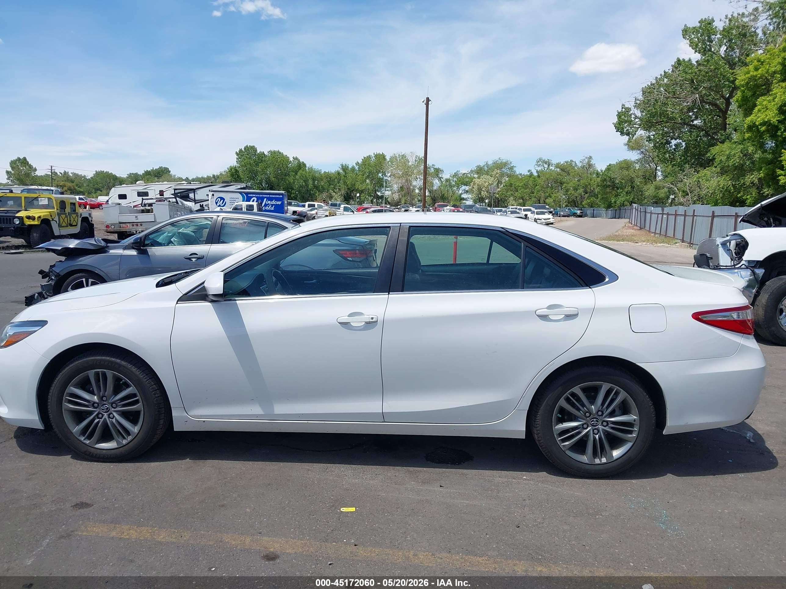 2015 Toyota Camry Se Белый vin: 4T1BF1FK1FU061635