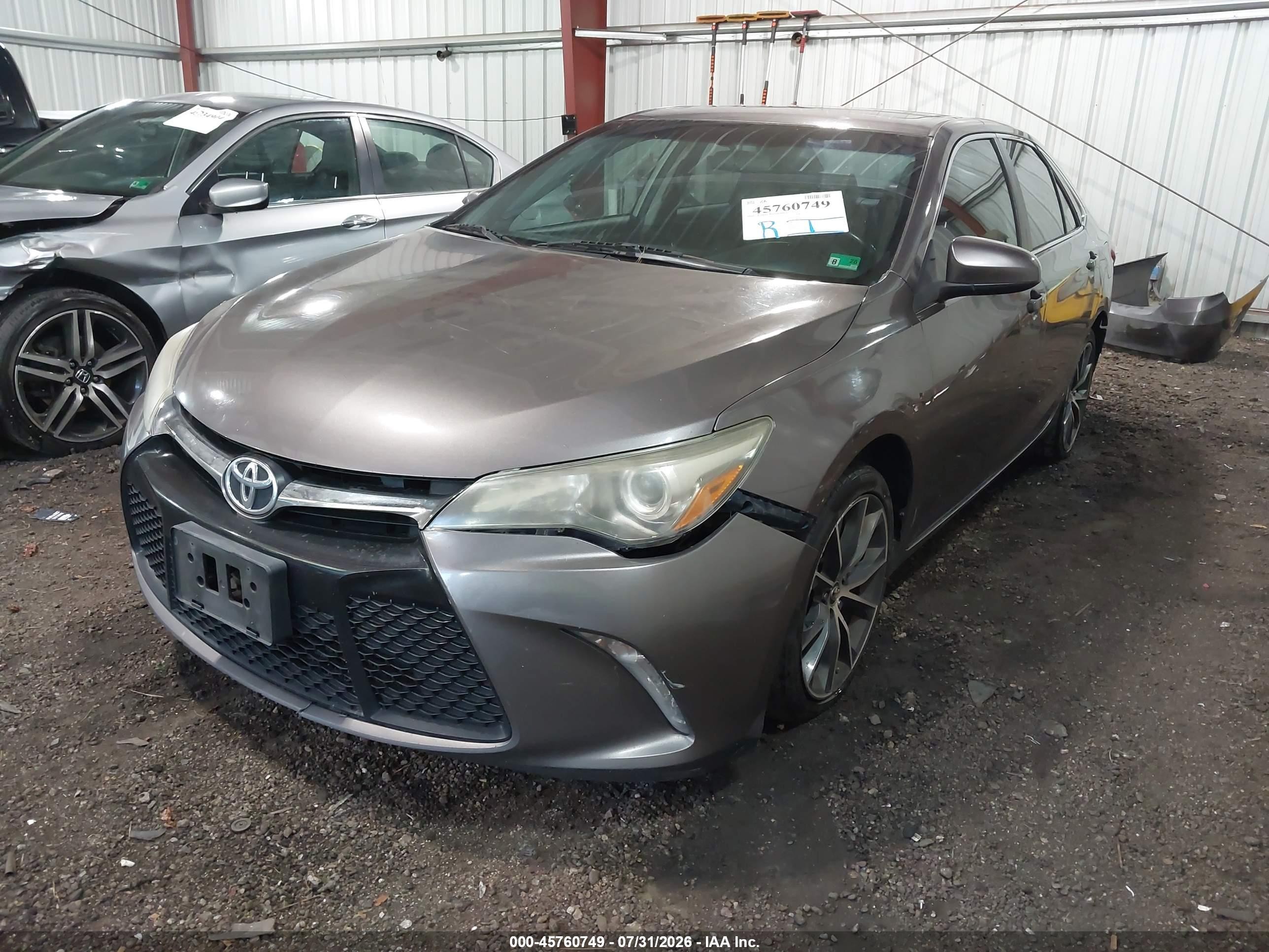 2015 Toyota Camry Xse Серый vin: 4T1BF1FK1FU062199