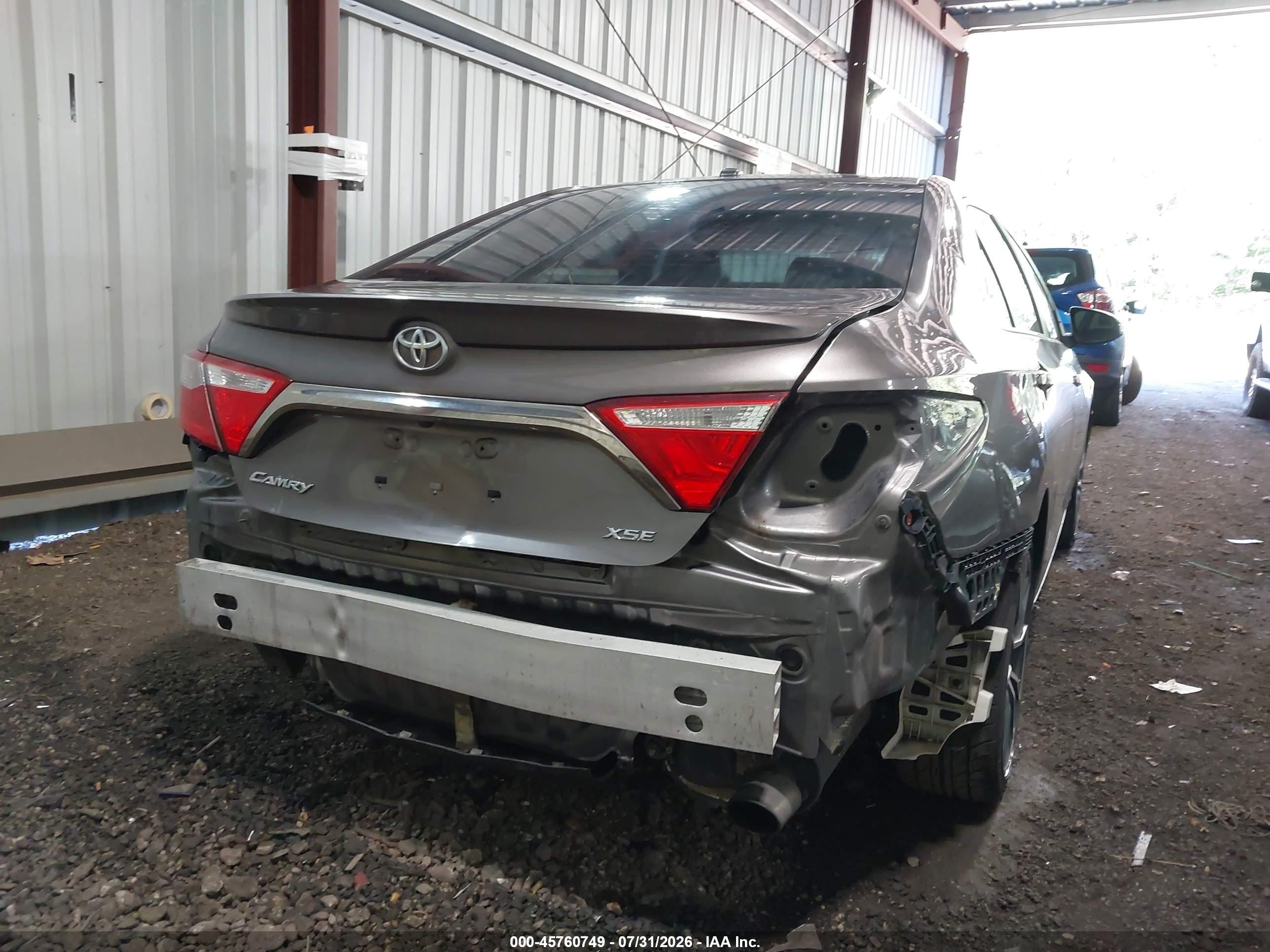 2015 Toyota Camry Xse Серый vin: 4T1BF1FK1FU062199