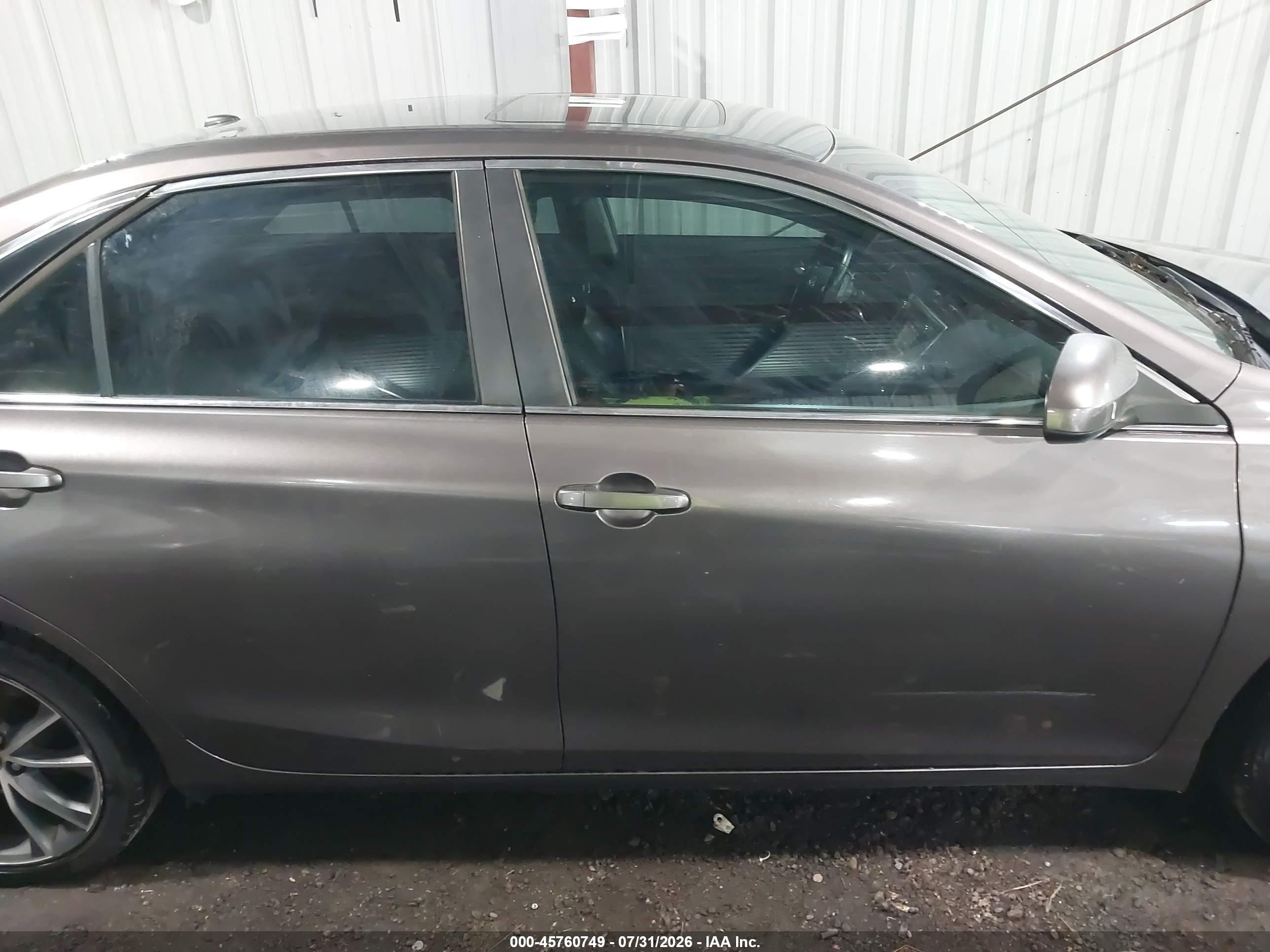 2015 Toyota Camry Xse Серый vin: 4T1BF1FK1FU062199