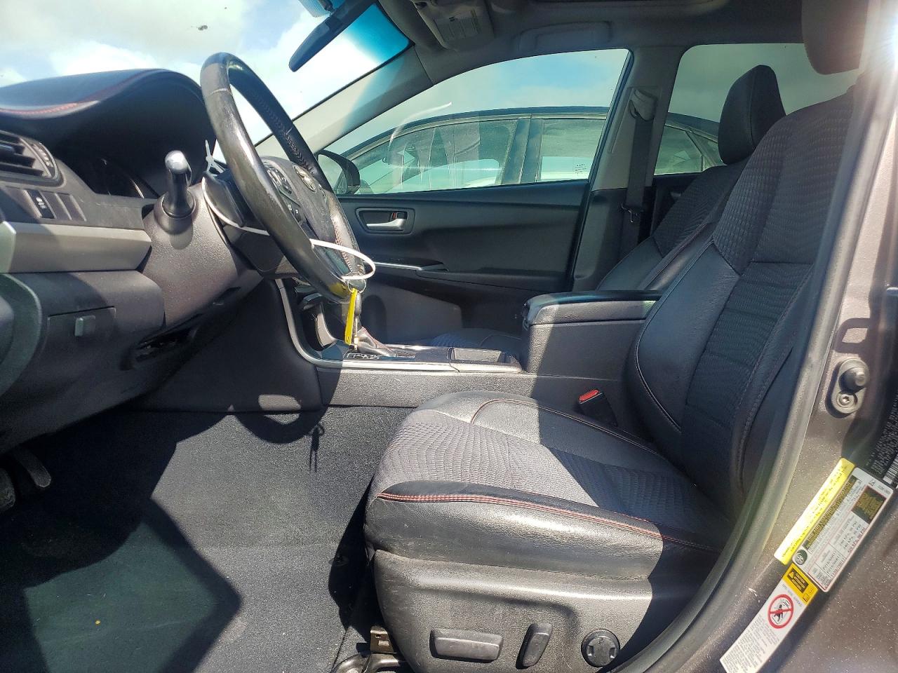 2015 Toyota Camry Se Gray vin: 4T1BF1FK1FU062350
