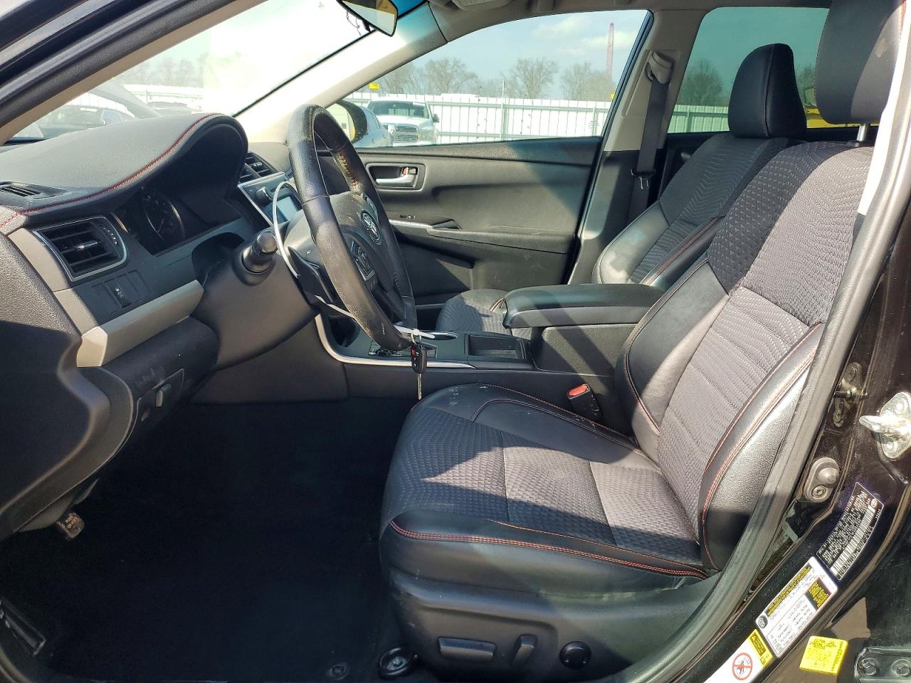 2015 Toyota Camry Se Black vin: 4T1BF1FK1FU069685