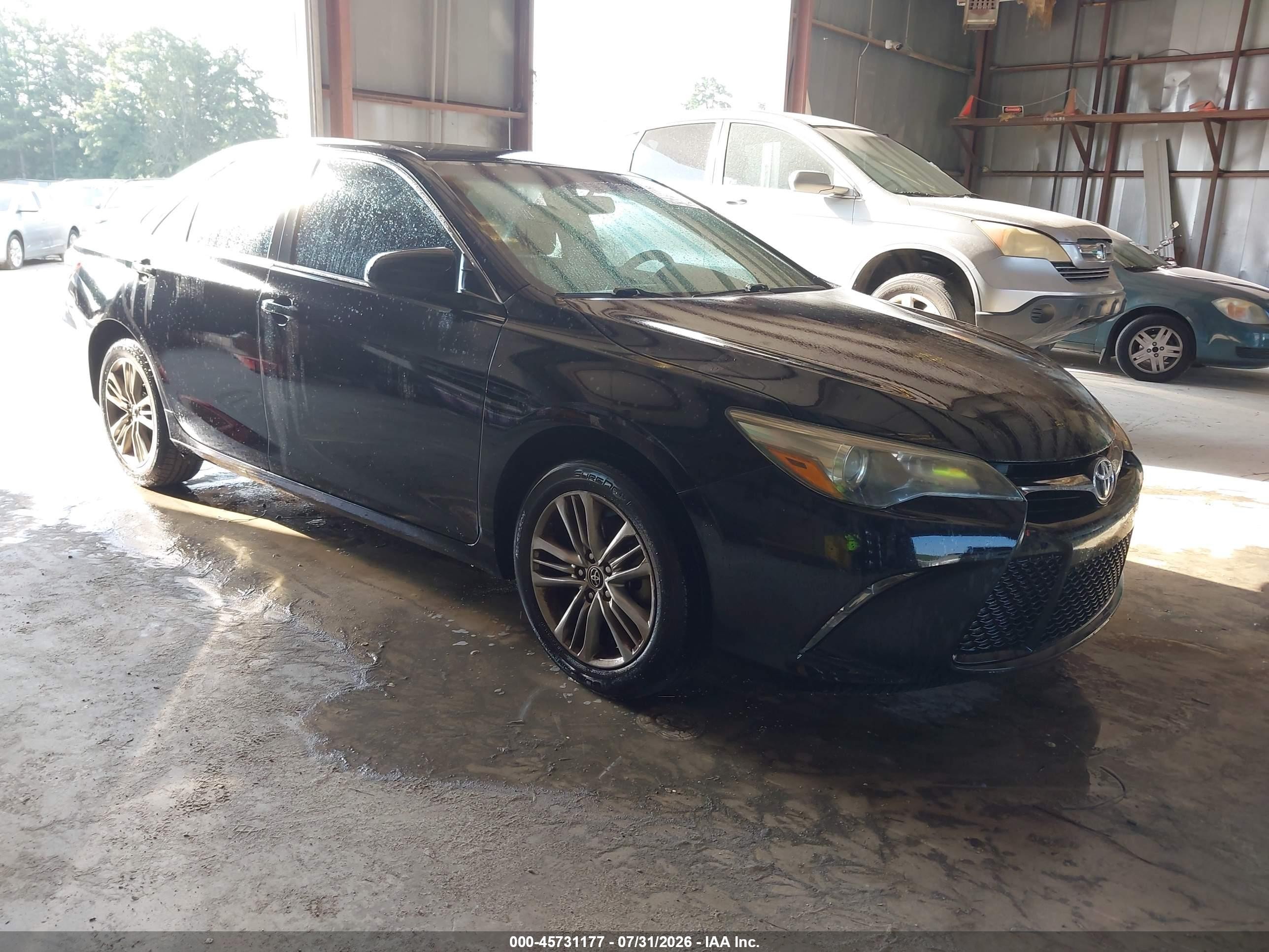 2015 Toyota Camry Se Dark Blue vin: 4T1BF1FK1FU070786
