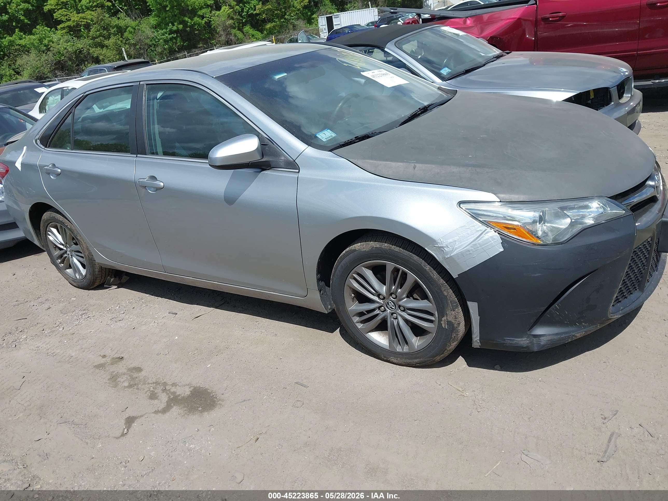 2015 Toyota Camry Se Gray vin: 4T1BF1FK1FU071467