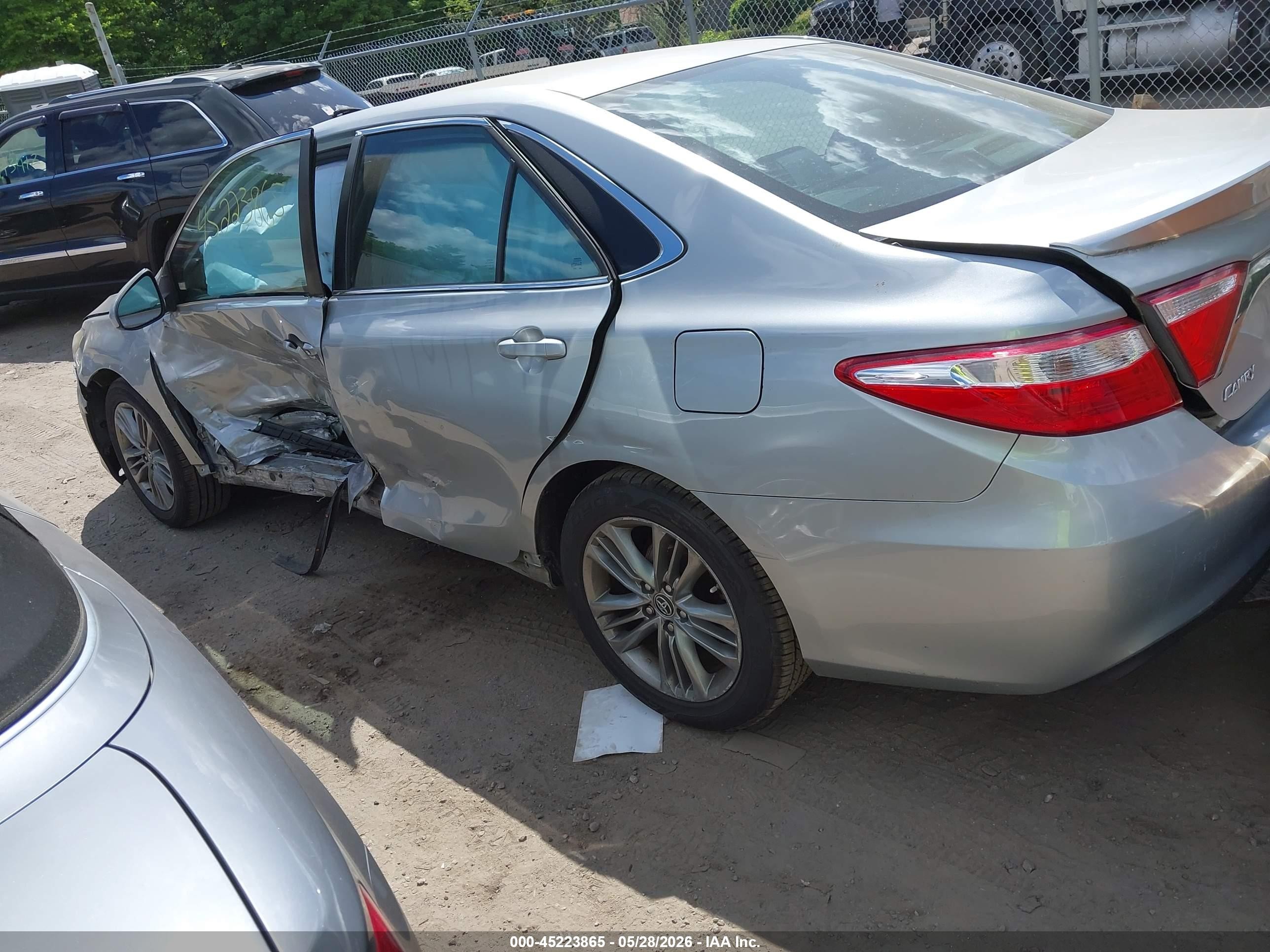 2015 Toyota Camry Se Gray vin: 4T1BF1FK1FU071467