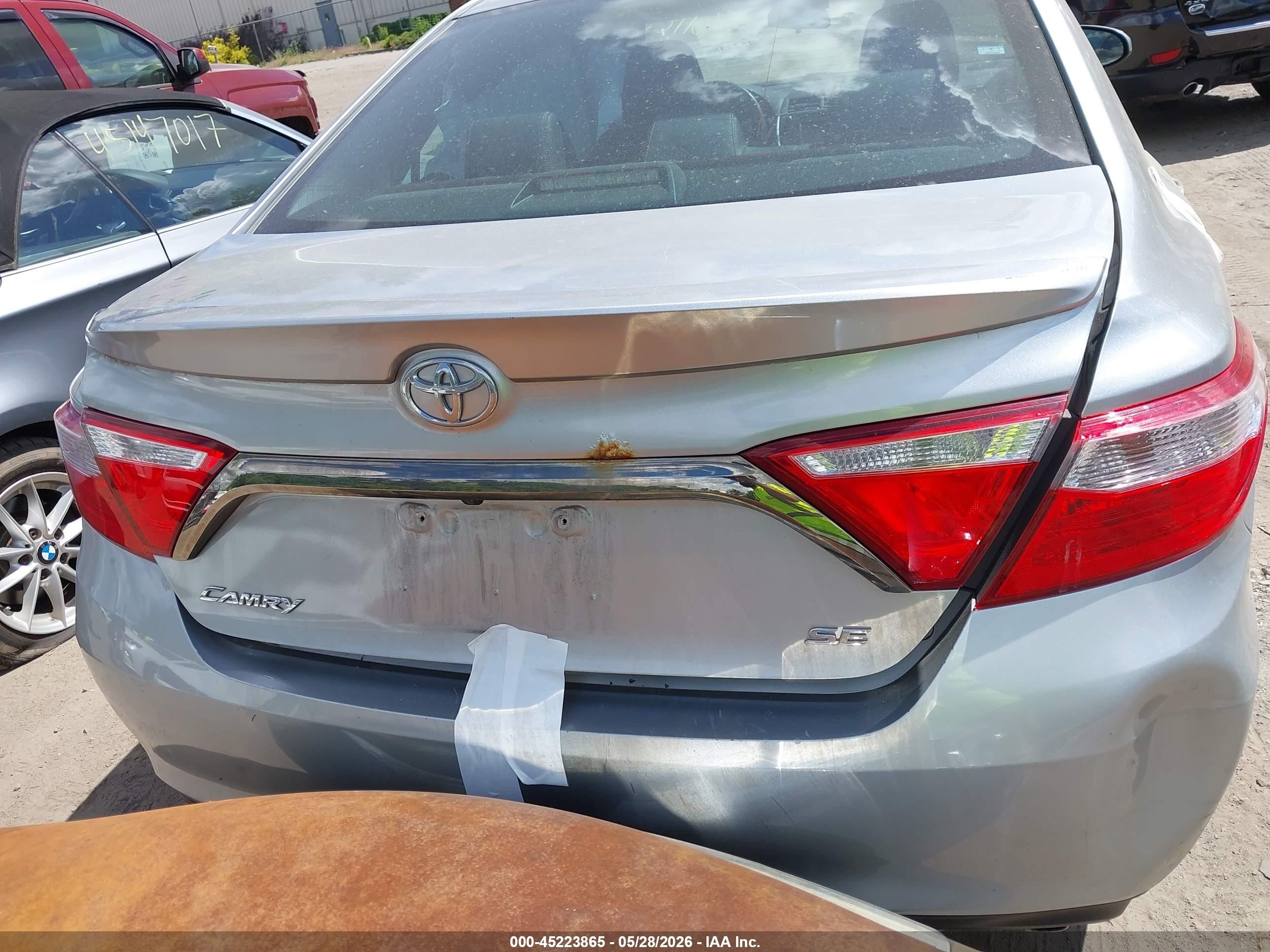 2015 Toyota Camry Se Gray vin: 4T1BF1FK1FU071467