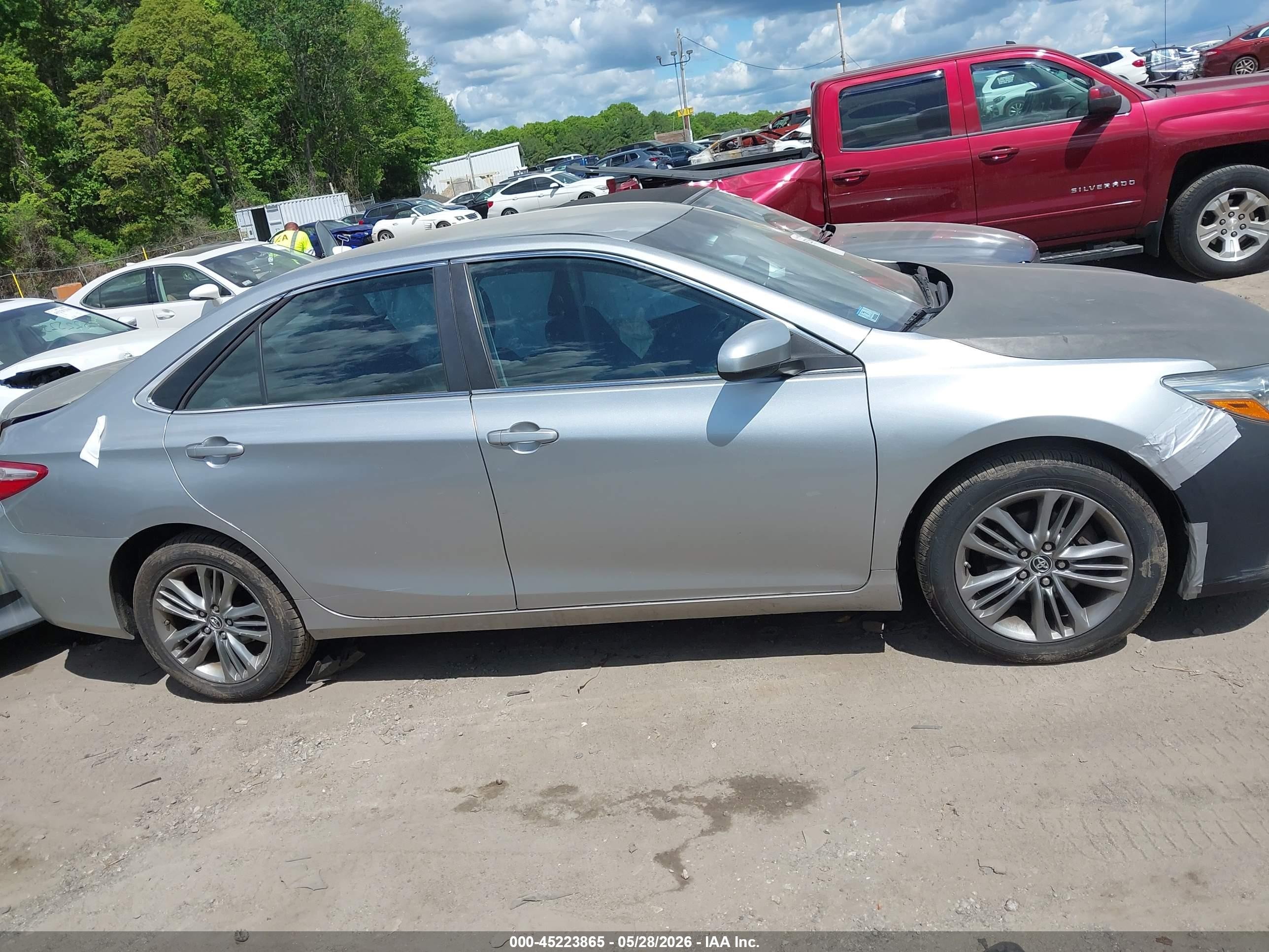 2015 Toyota Camry Se Gray vin: 4T1BF1FK1FU071467