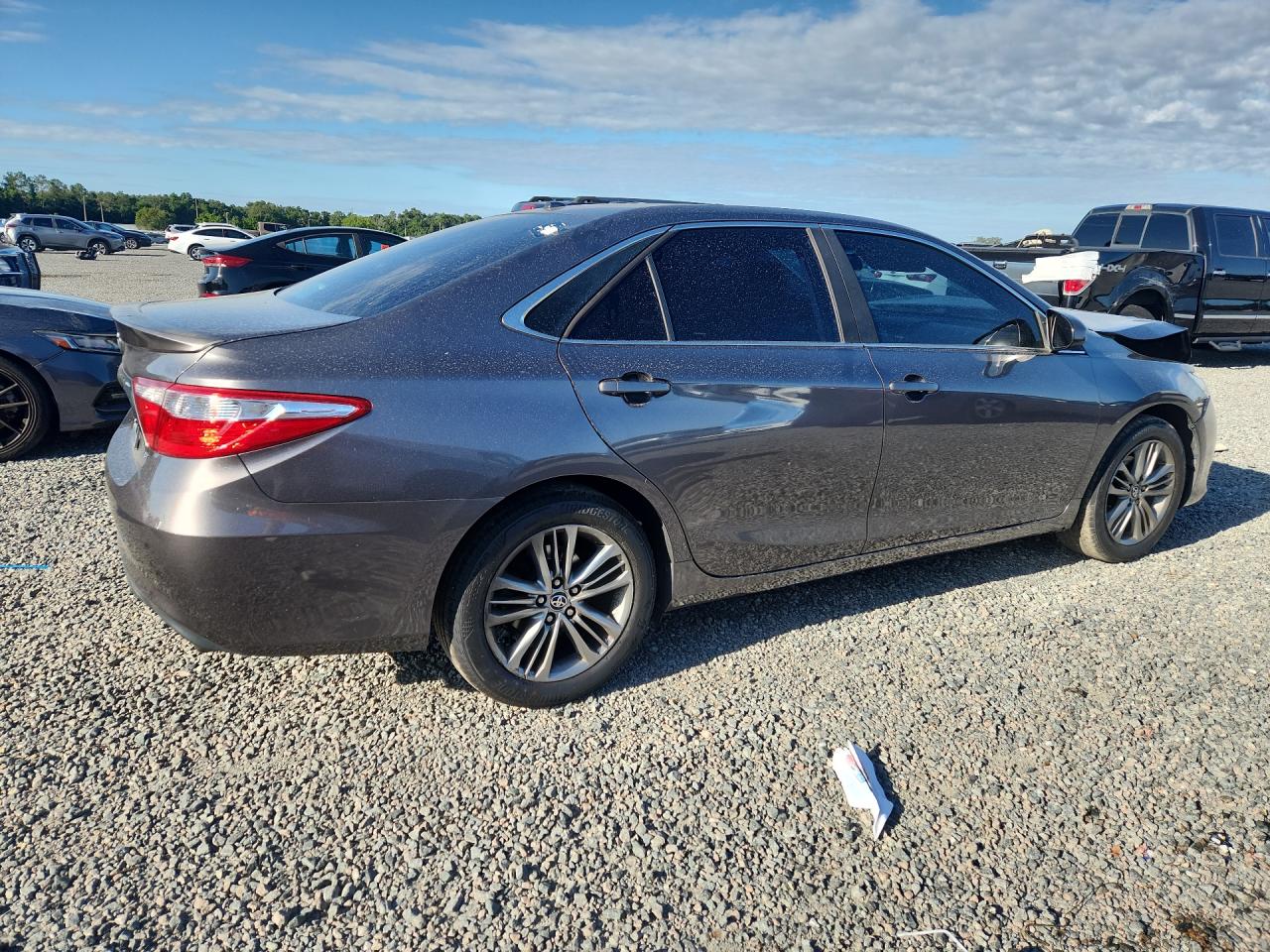 2015 Toyota Camry Se Серый vin: 4T1BF1FK1FU084302