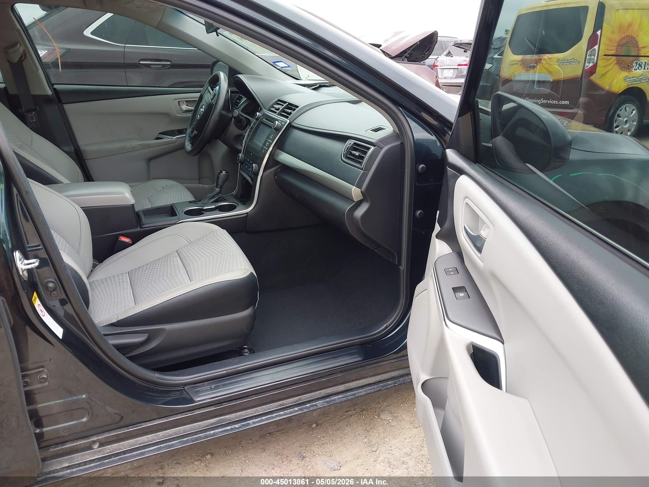 2015 Toyota Camry Se Черный vin: 4T1BF1FK1FU096708