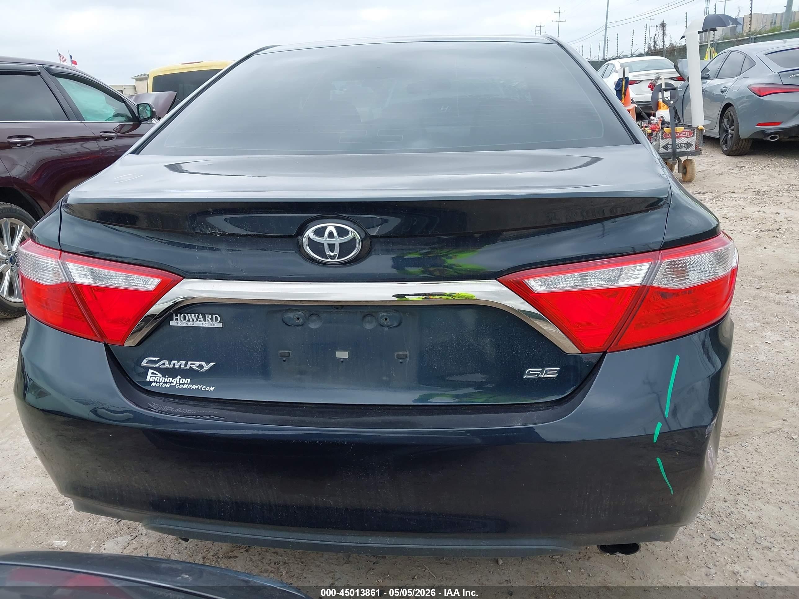 2015 Toyota Camry Se Черный vin: 4T1BF1FK1FU096708