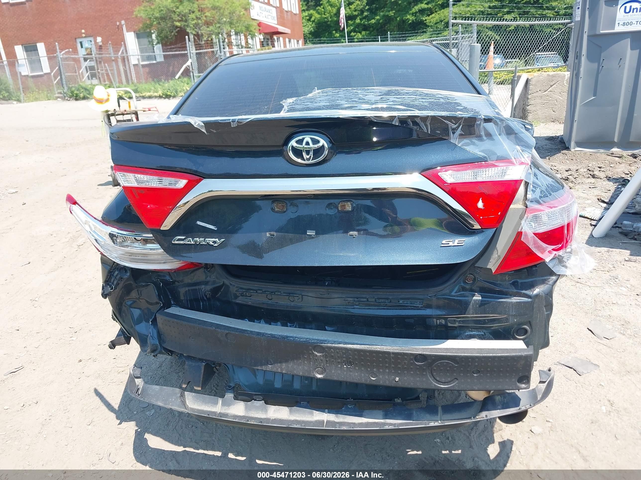 2015 Toyota Camry Se Black vin: 4T1BF1FK1FU100336