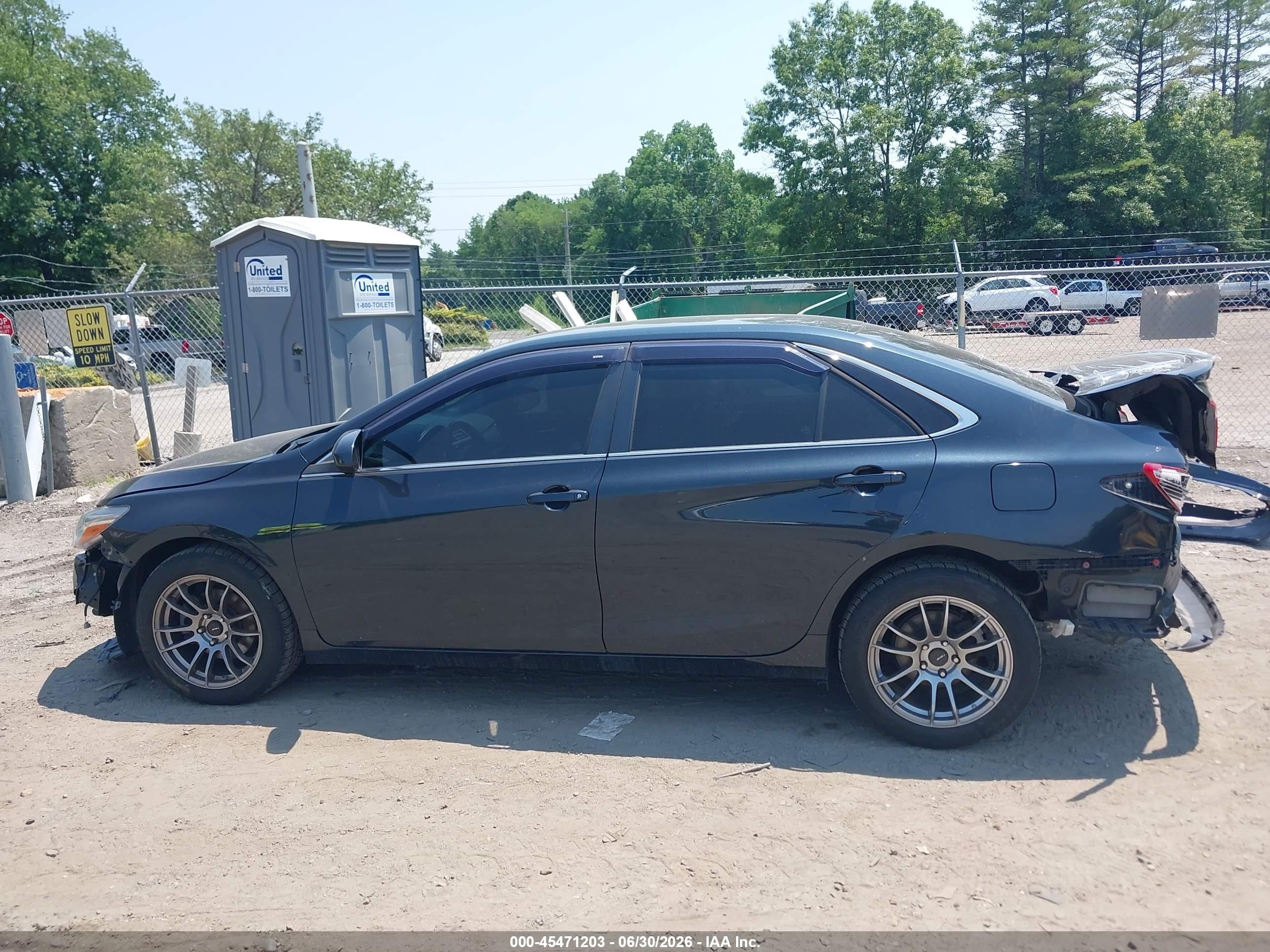 2015 Toyota Camry Se Black vin: 4T1BF1FK1FU100336