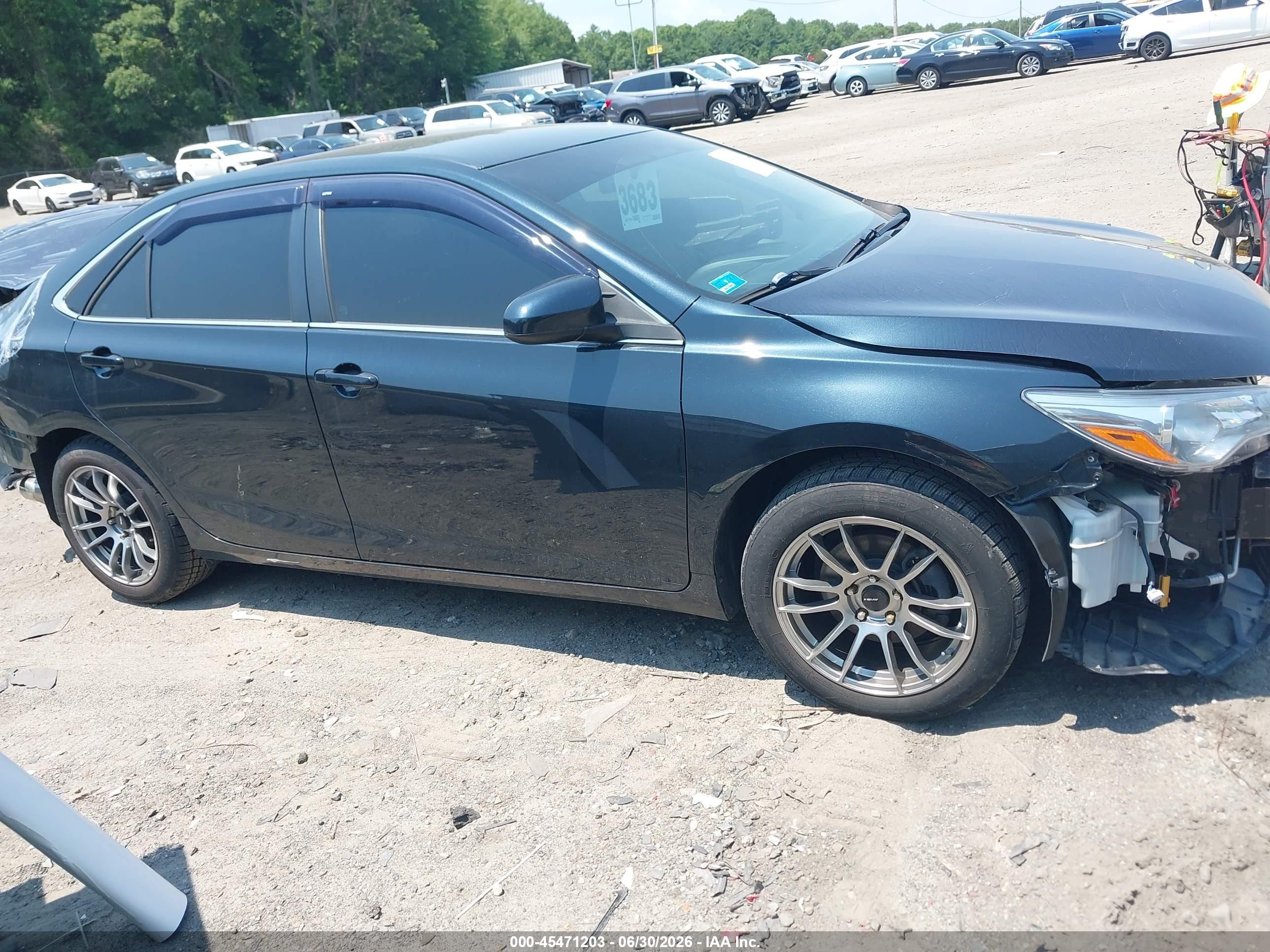 2015 Toyota Camry Se Black vin: 4T1BF1FK1FU100336
