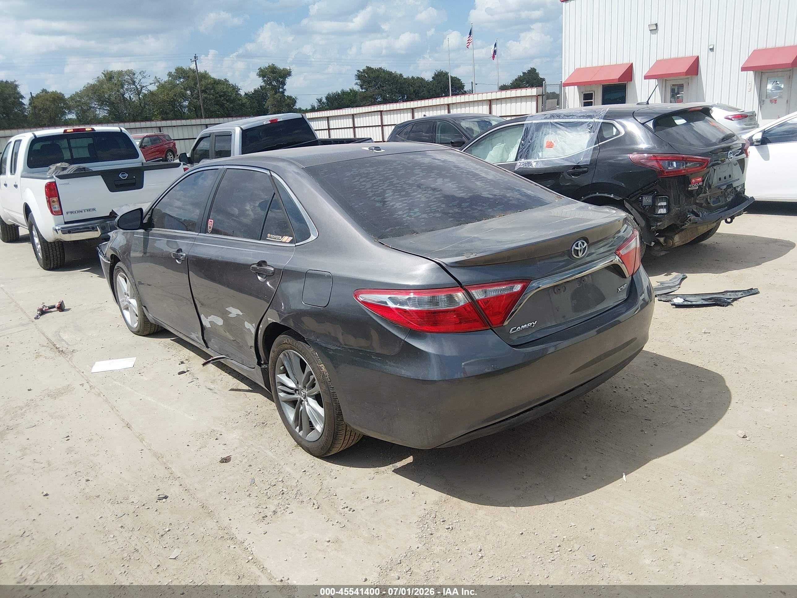 2015 Toyota Camry Se Gray vin: 4T1BF1FK1FU107514
