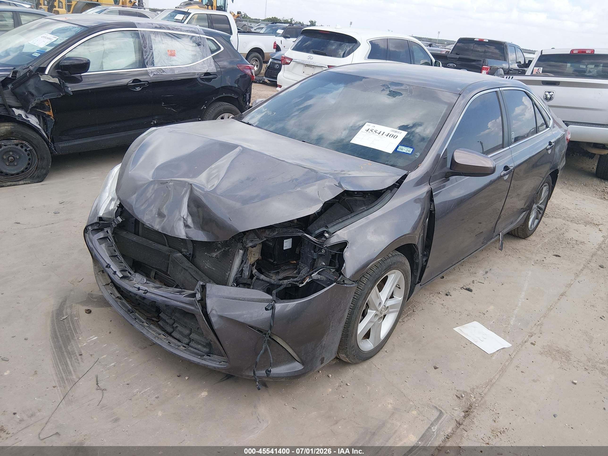 2015 Toyota Camry Se Gray vin: 4T1BF1FK1FU107514