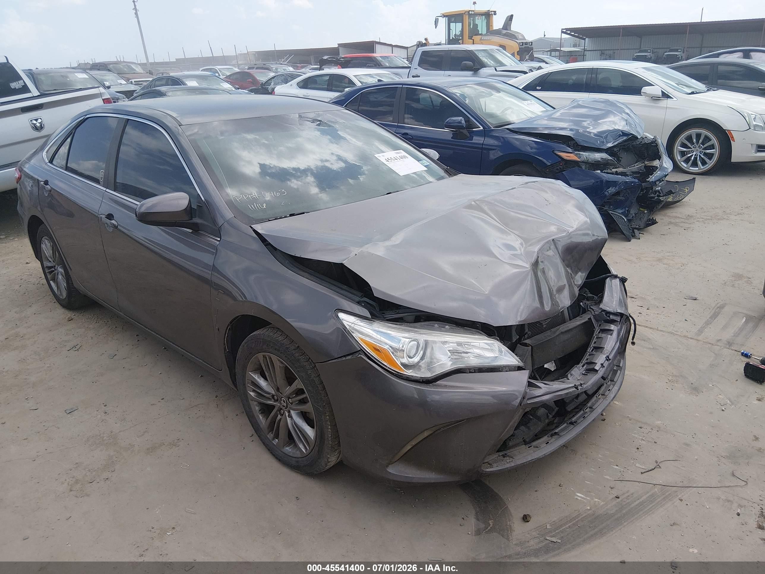 2015 Toyota Camry Se Gray vin: 4T1BF1FK1FU107514