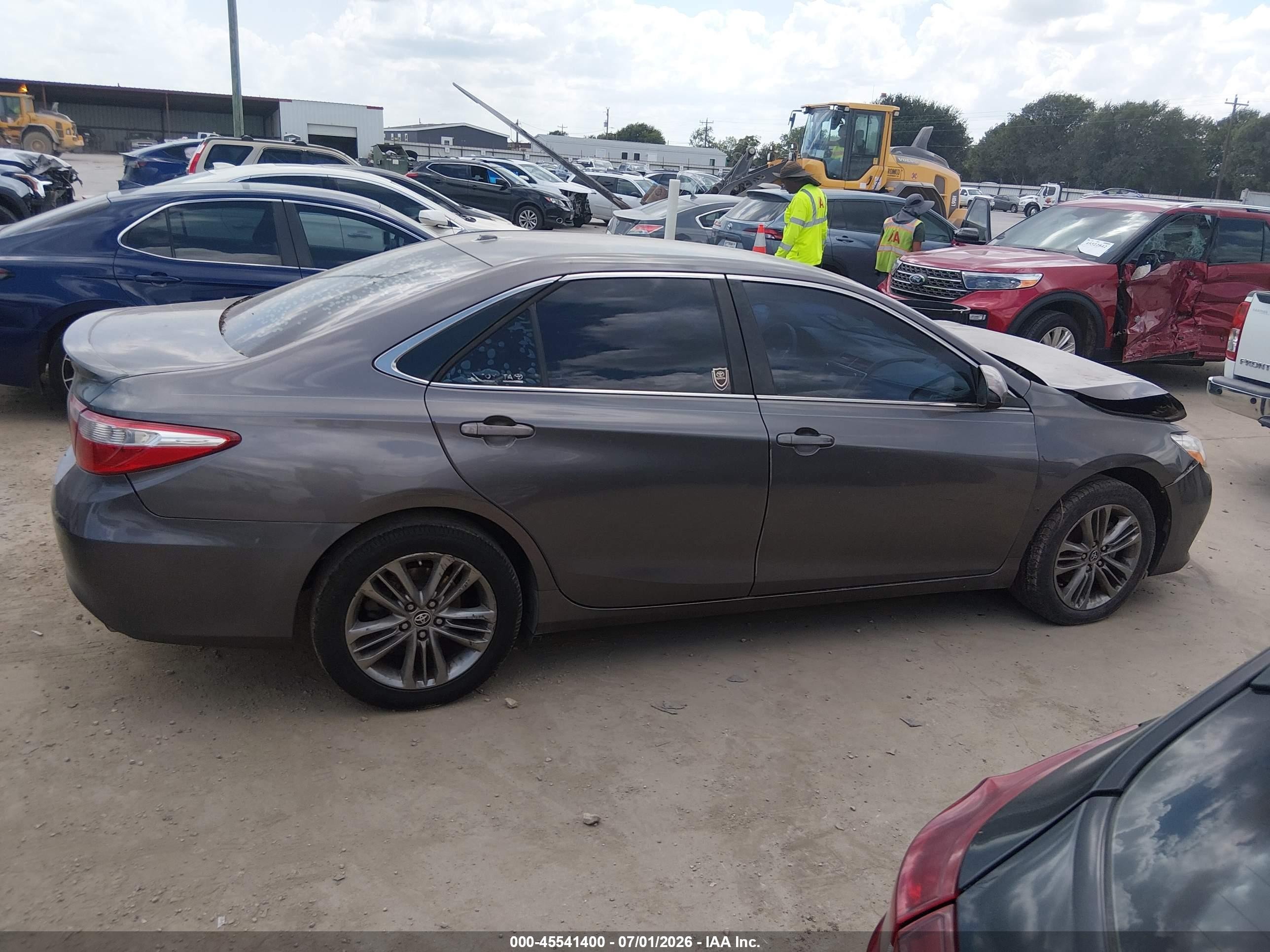 2015 Toyota Camry Se Gray vin: 4T1BF1FK1FU107514