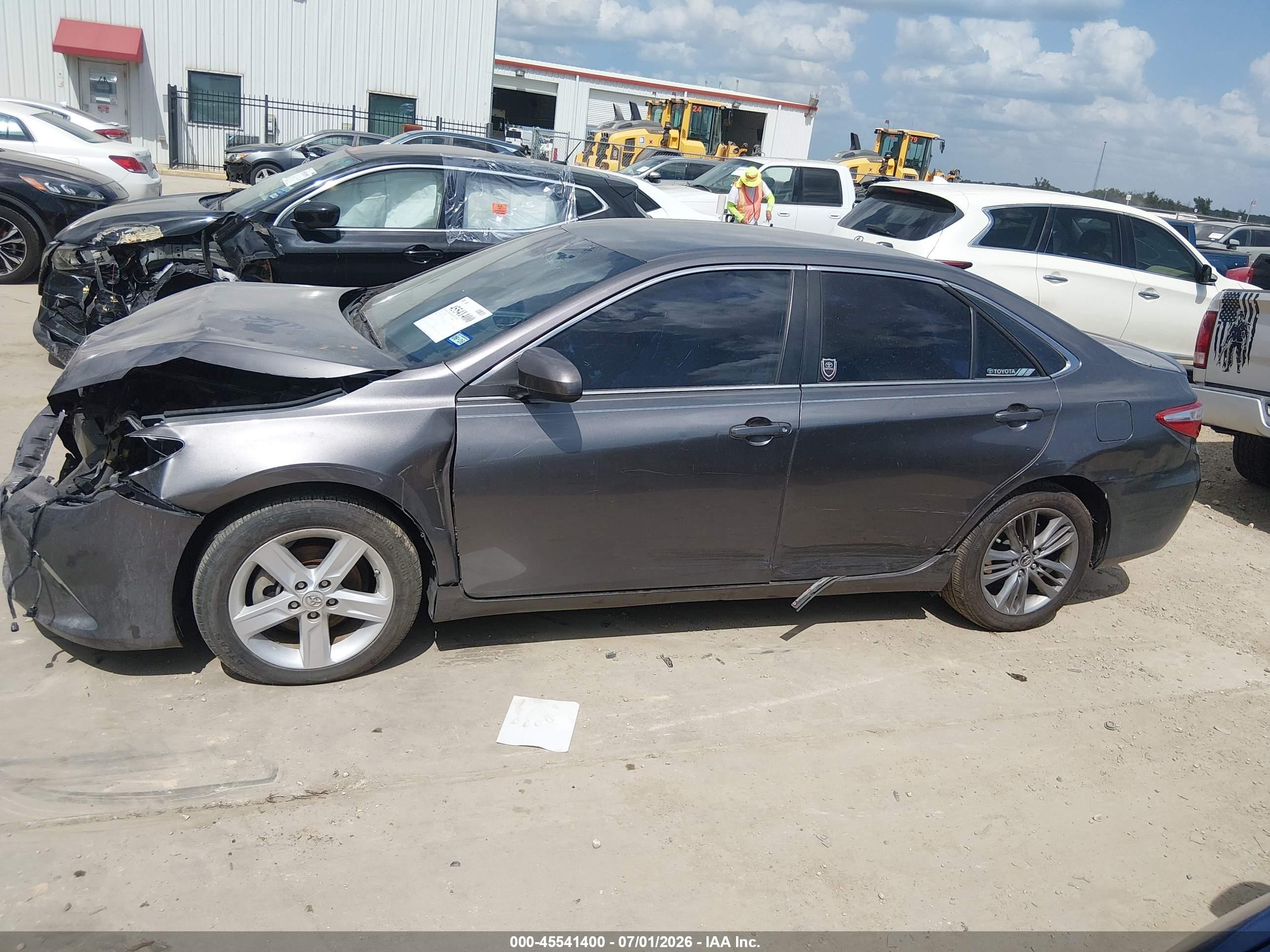 2015 Toyota Camry Se Gray vin: 4T1BF1FK1FU107514