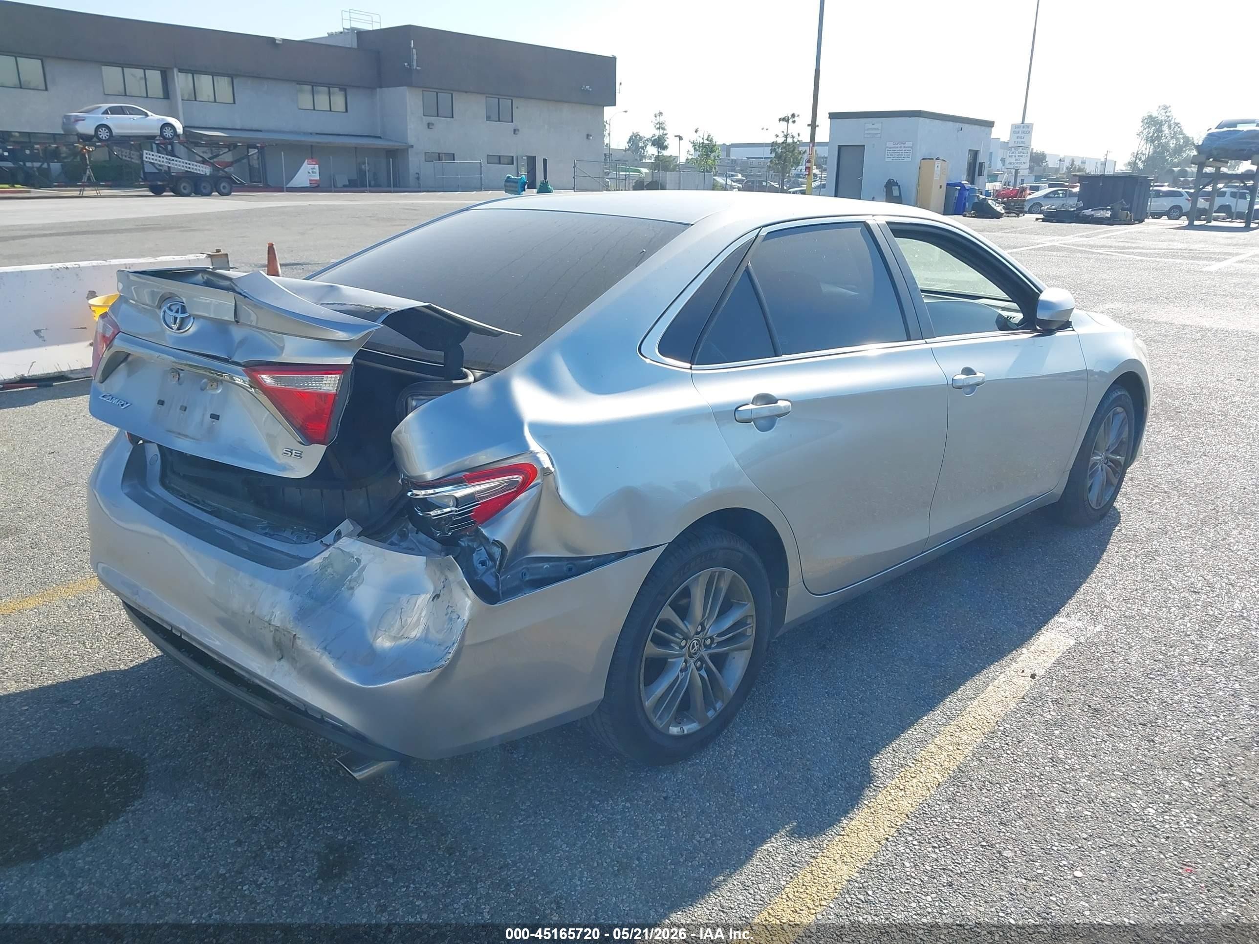 2015 Toyota Camry Se Silver vin: 4T1BF1FK1FU477751