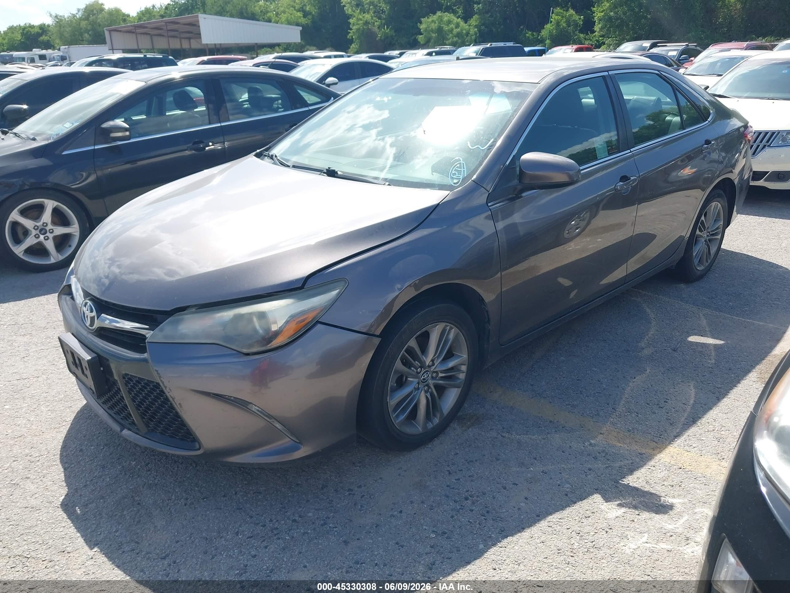 2015 Toyota Camry Se Gray vin: 4T1BF1FK1FU482531