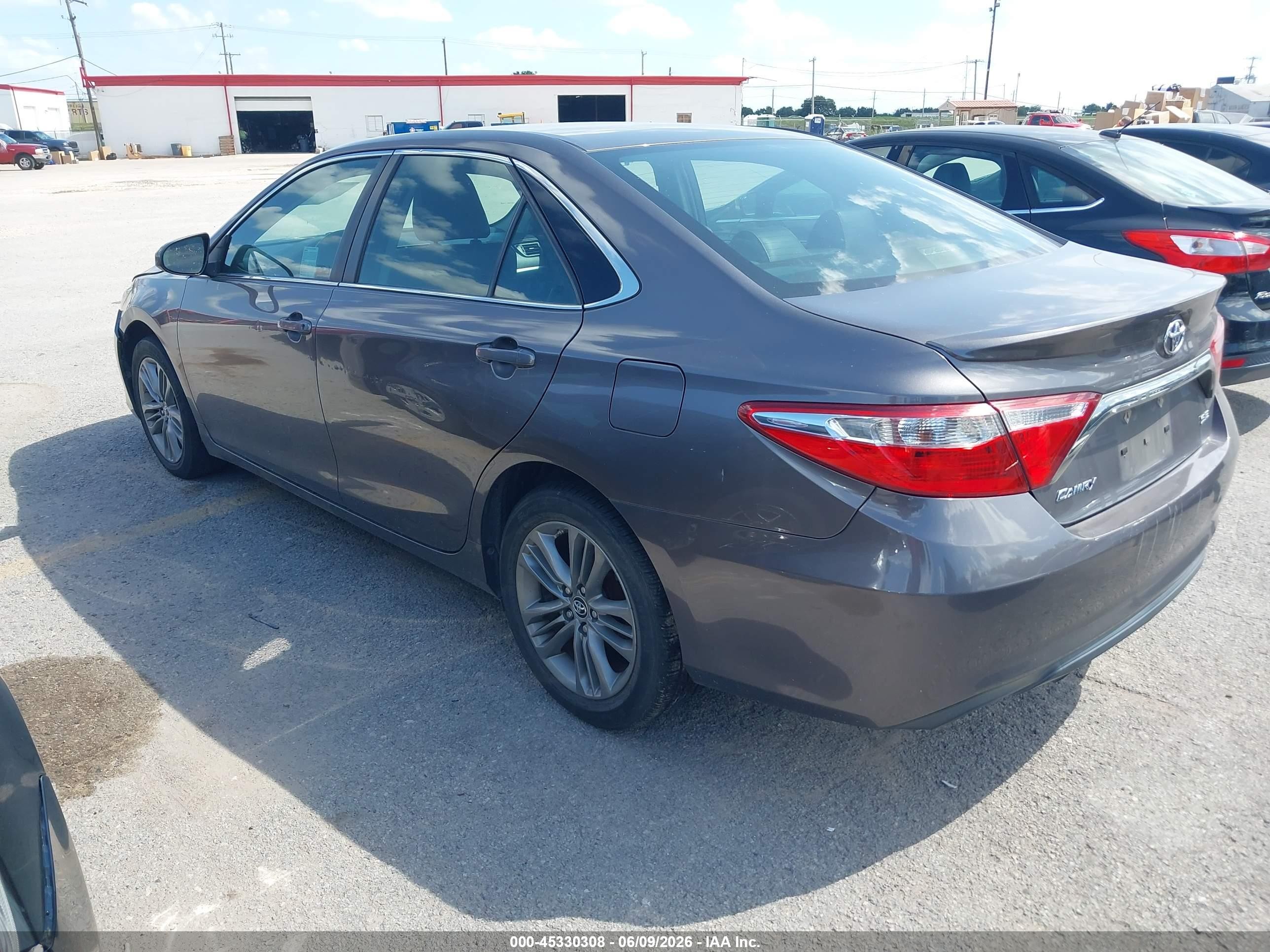 2015 Toyota Camry Se Gray vin: 4T1BF1FK1FU482531