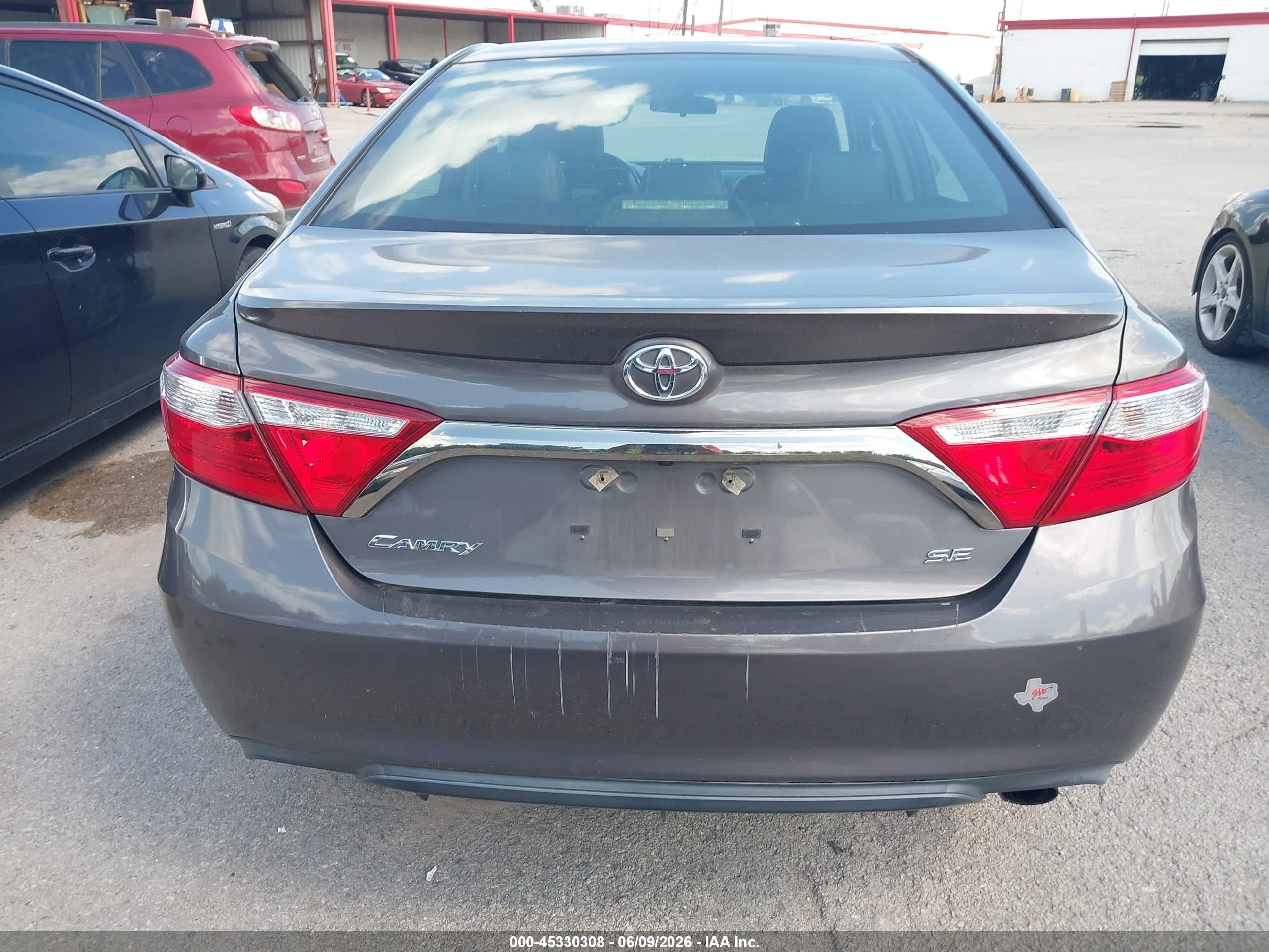 2015 Toyota Camry Se Gray vin: 4T1BF1FK1FU482531