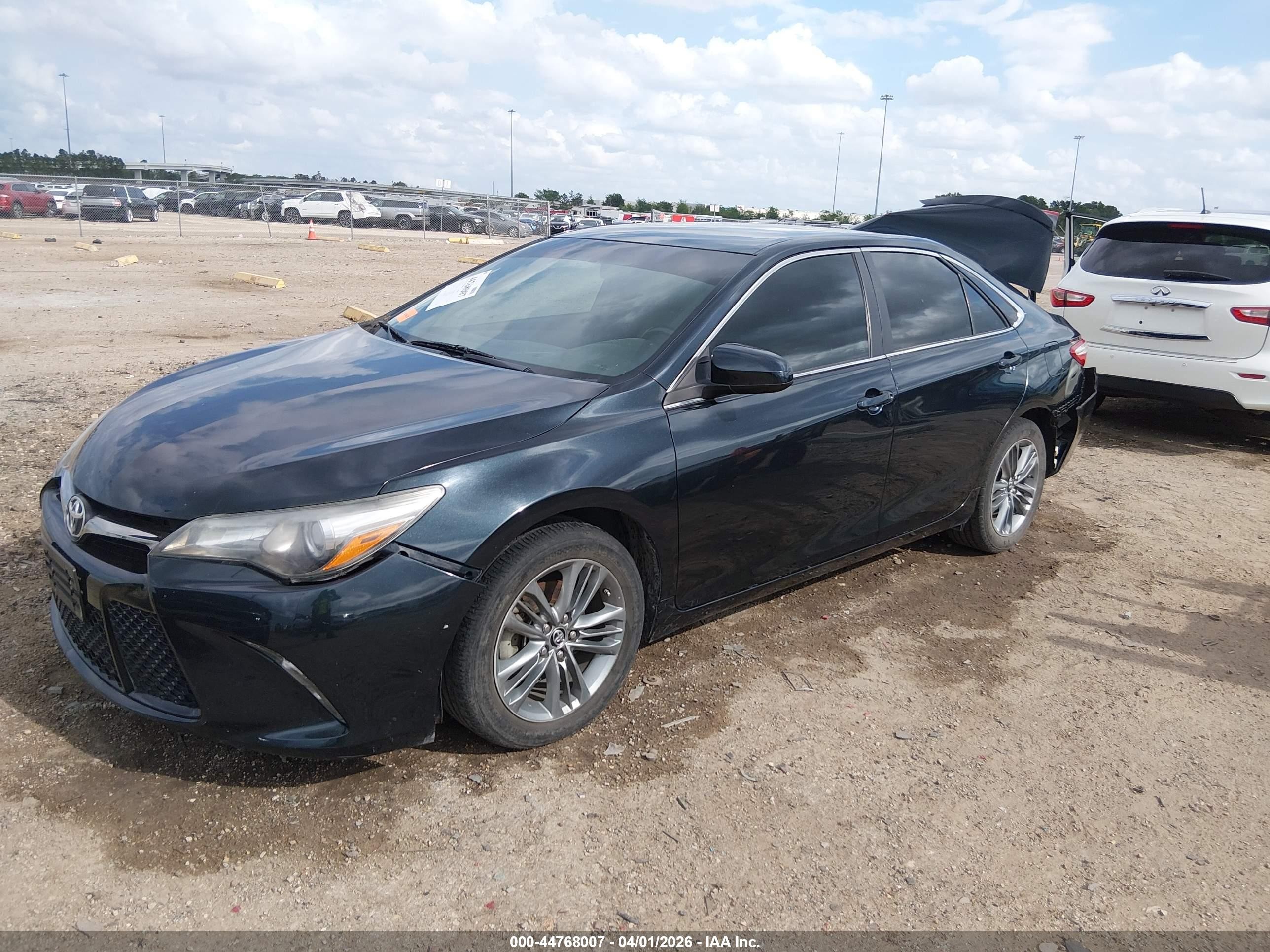 2015 Toyota Camry Se Black vin: 4T1BF1FK1FU488636