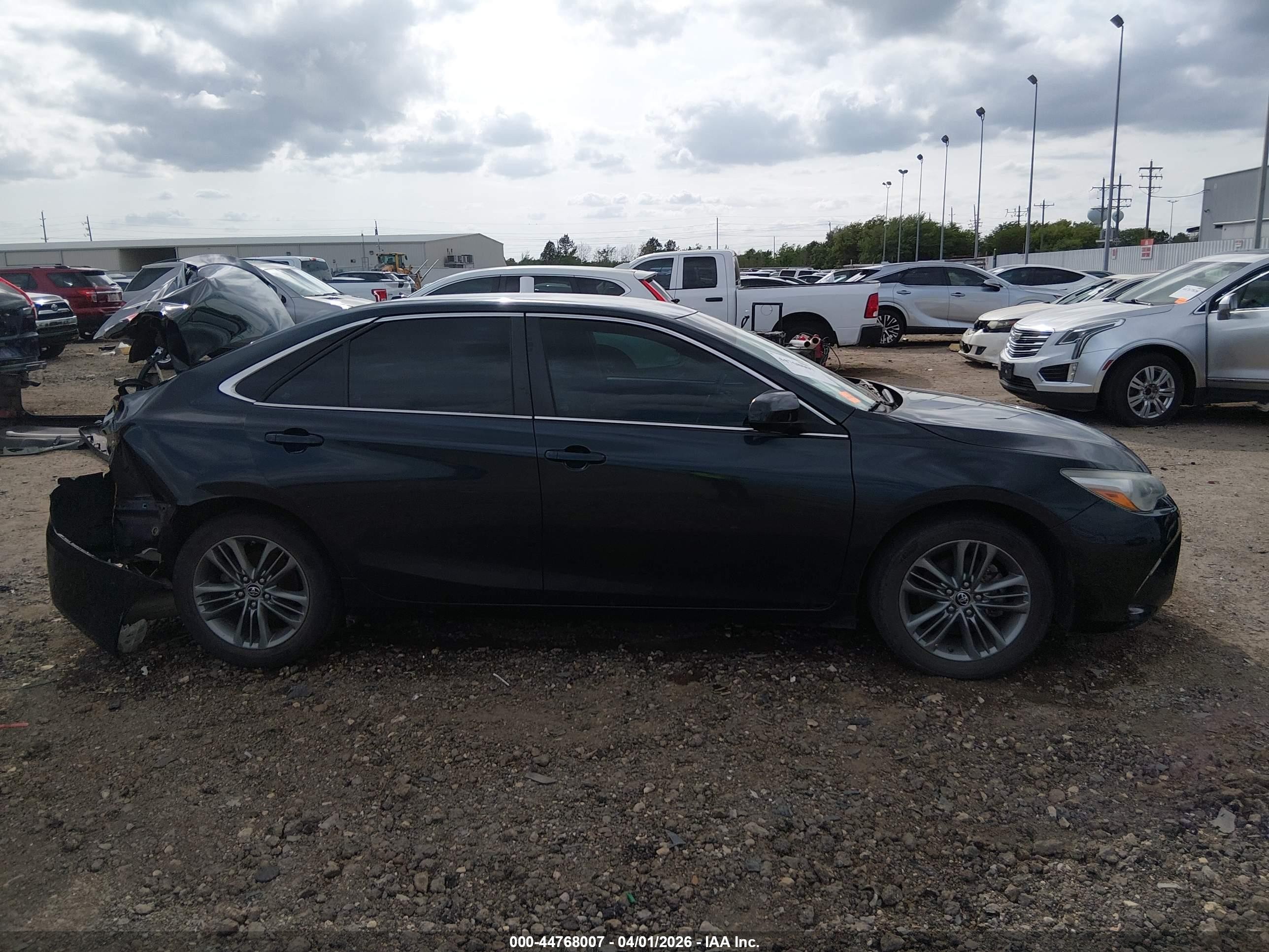 2015 Toyota Camry Se Black vin: 4T1BF1FK1FU488636