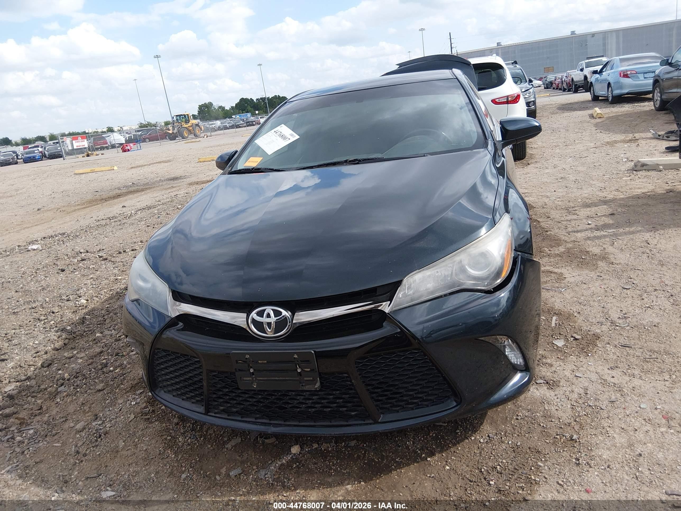 2015 Toyota Camry Se Black vin: 4T1BF1FK1FU488636