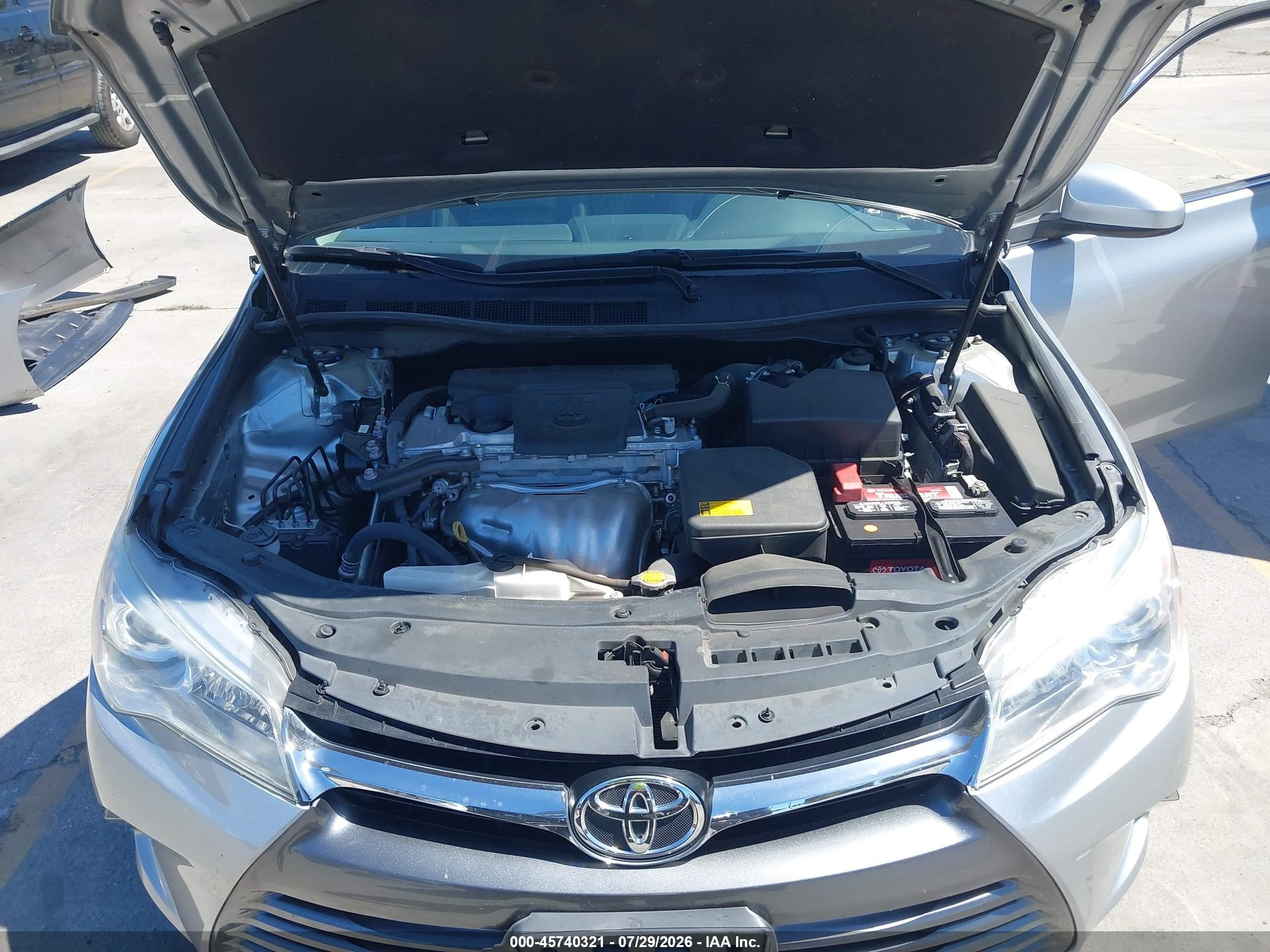 2015 Toyota Camry Xle Gray vin: 4T1BF1FK1FU877440