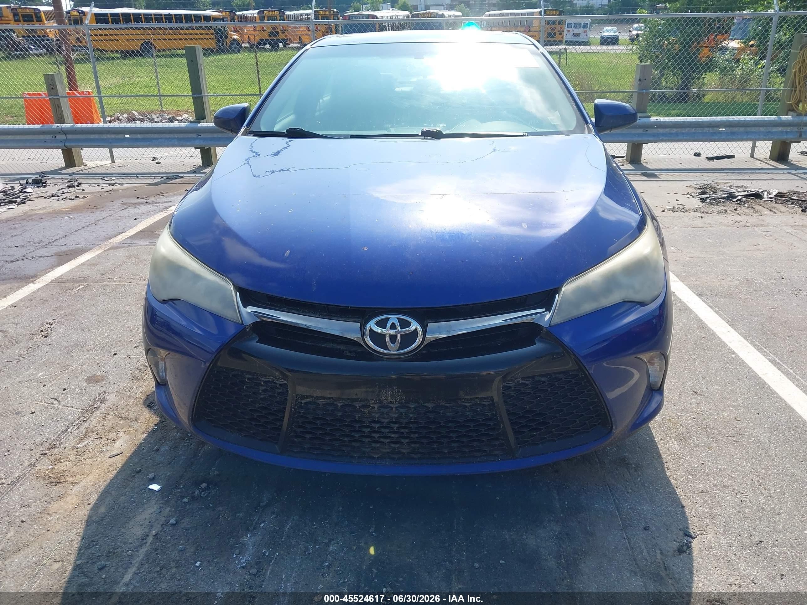 2015 Toyota Camry Se Blue vin: 4T1BF1FK1FU881472