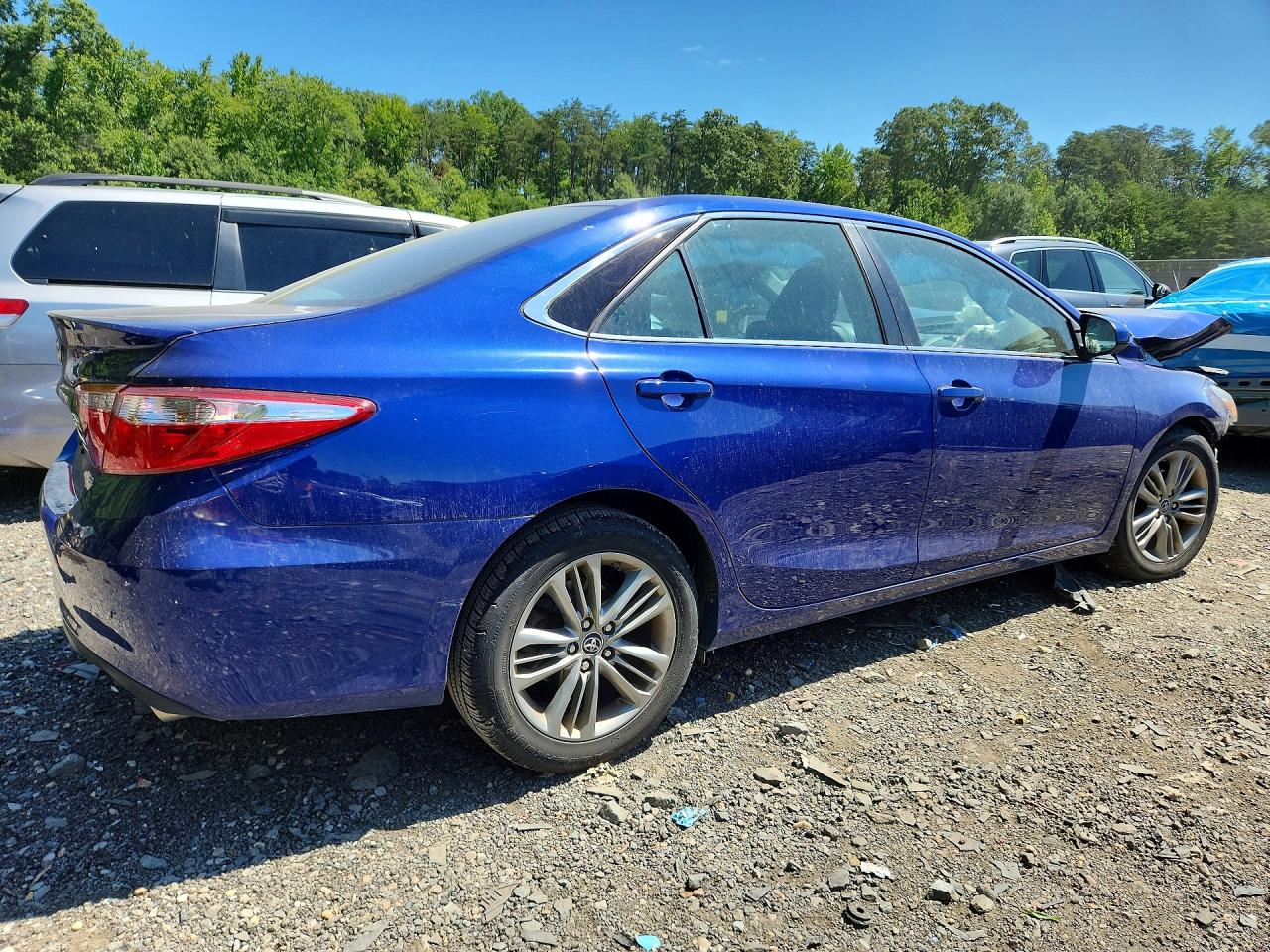 2015 Toyota Camry Se Blue vin: 4T1BF1FK1FU887434