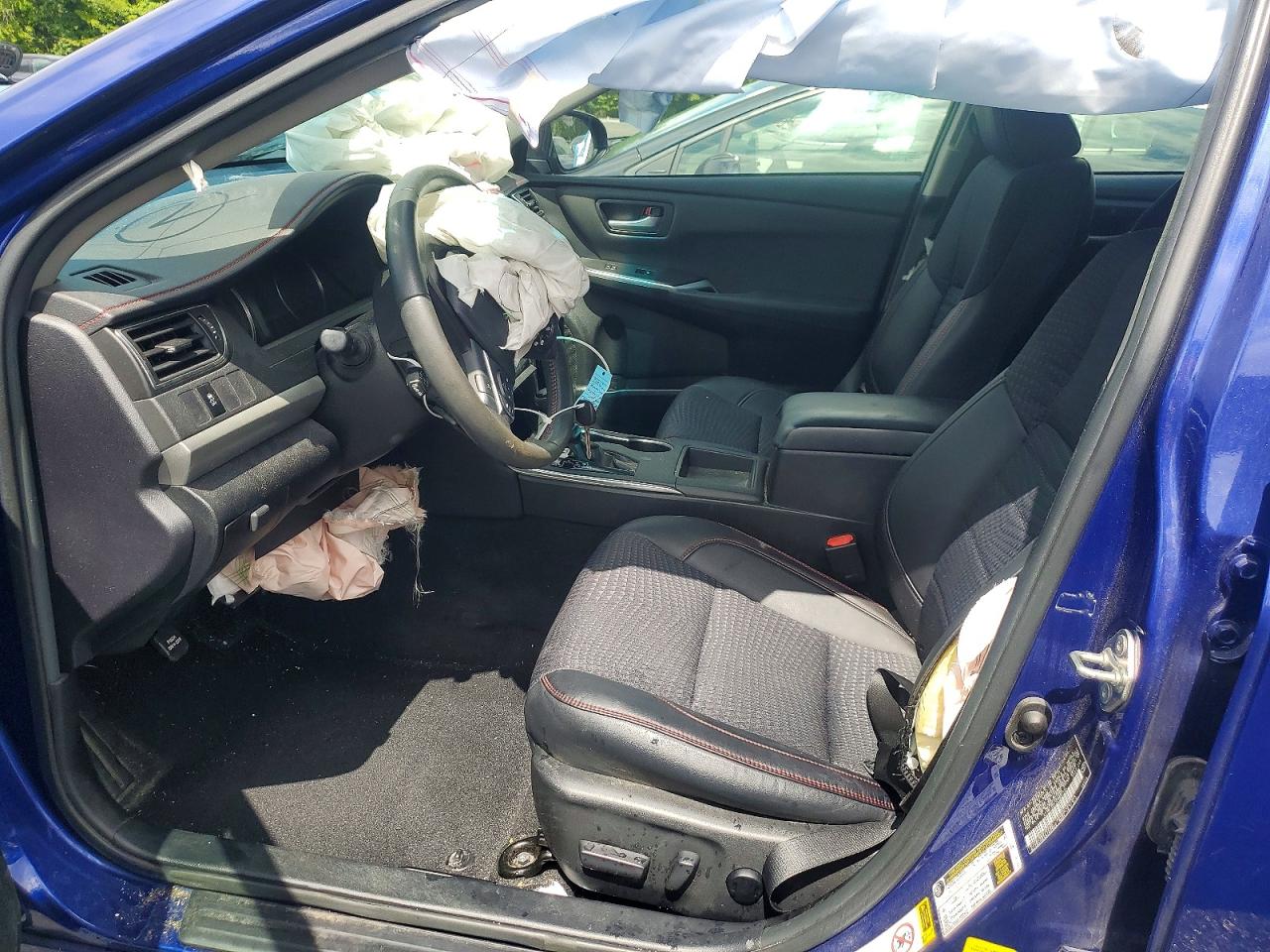 2015 Toyota Camry Se Blue vin: 4T1BF1FK1FU887434
