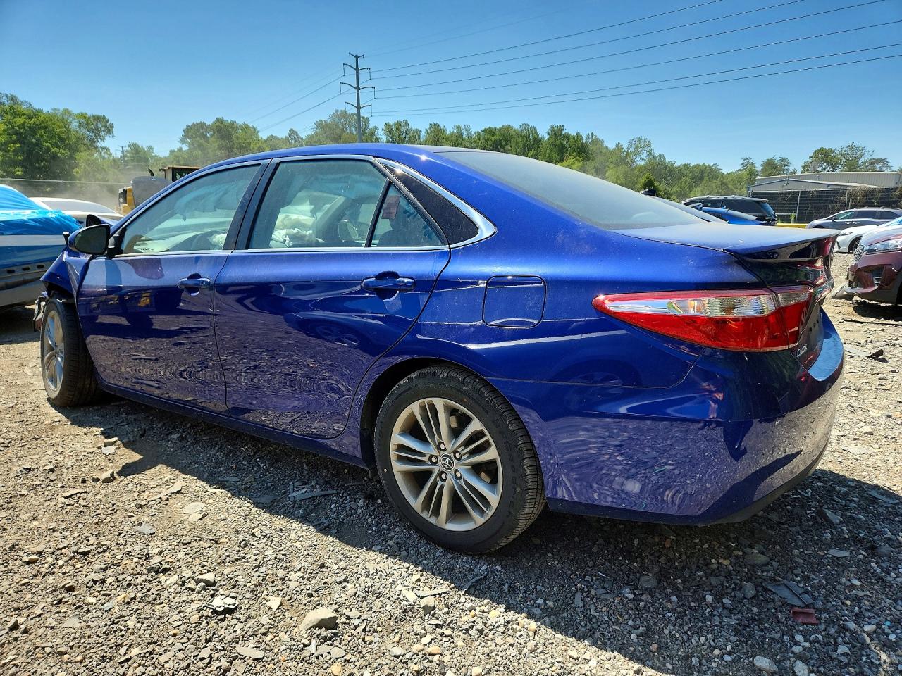 2015 Toyota Camry Se Blue vin: 4T1BF1FK1FU887434