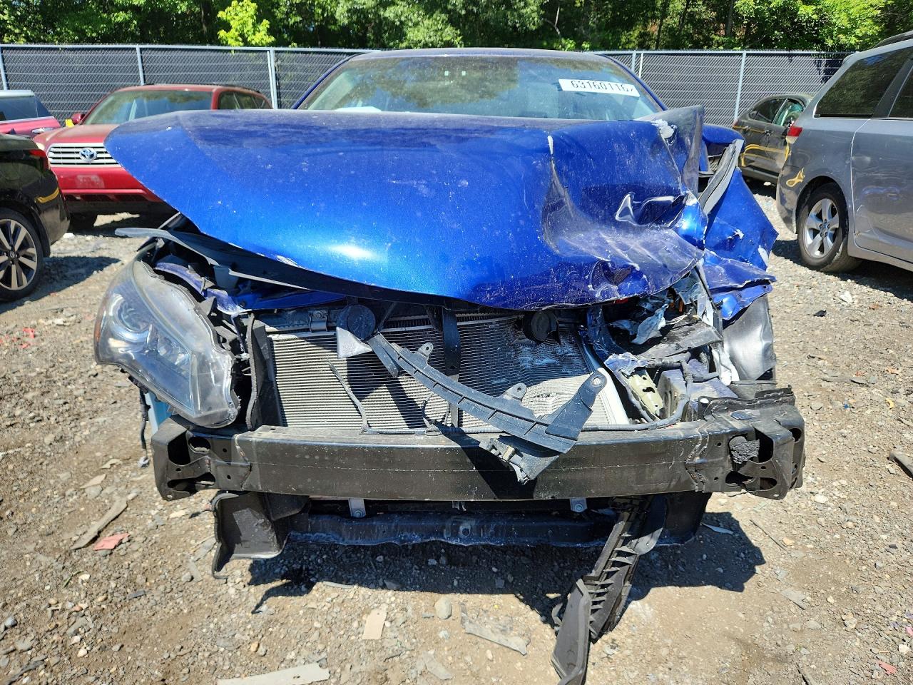 2015 Toyota Camry Se Blue vin: 4T1BF1FK1FU887434