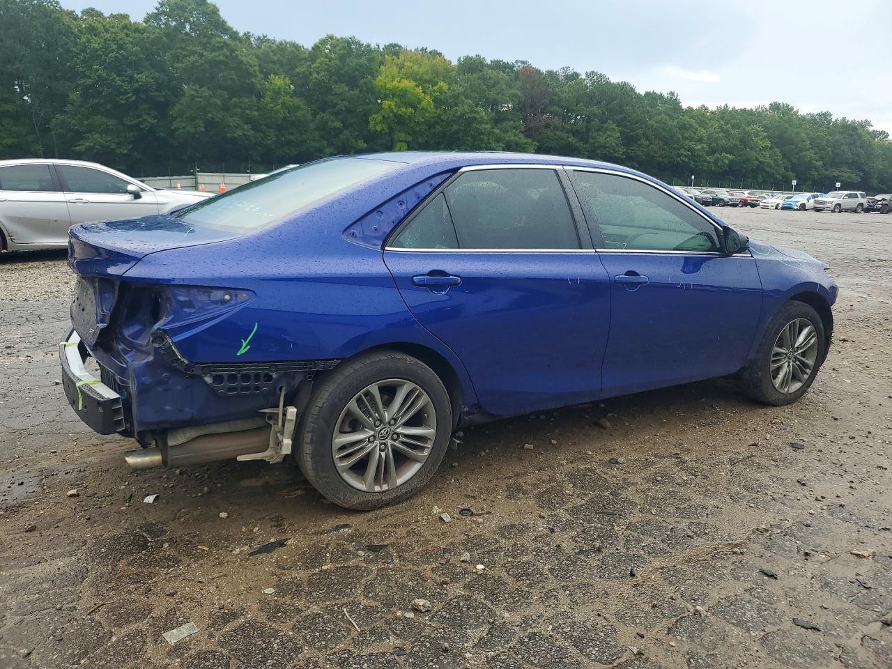 2015 Toyota Camry Se Синий vin: 4T1BF1FK1FU898370