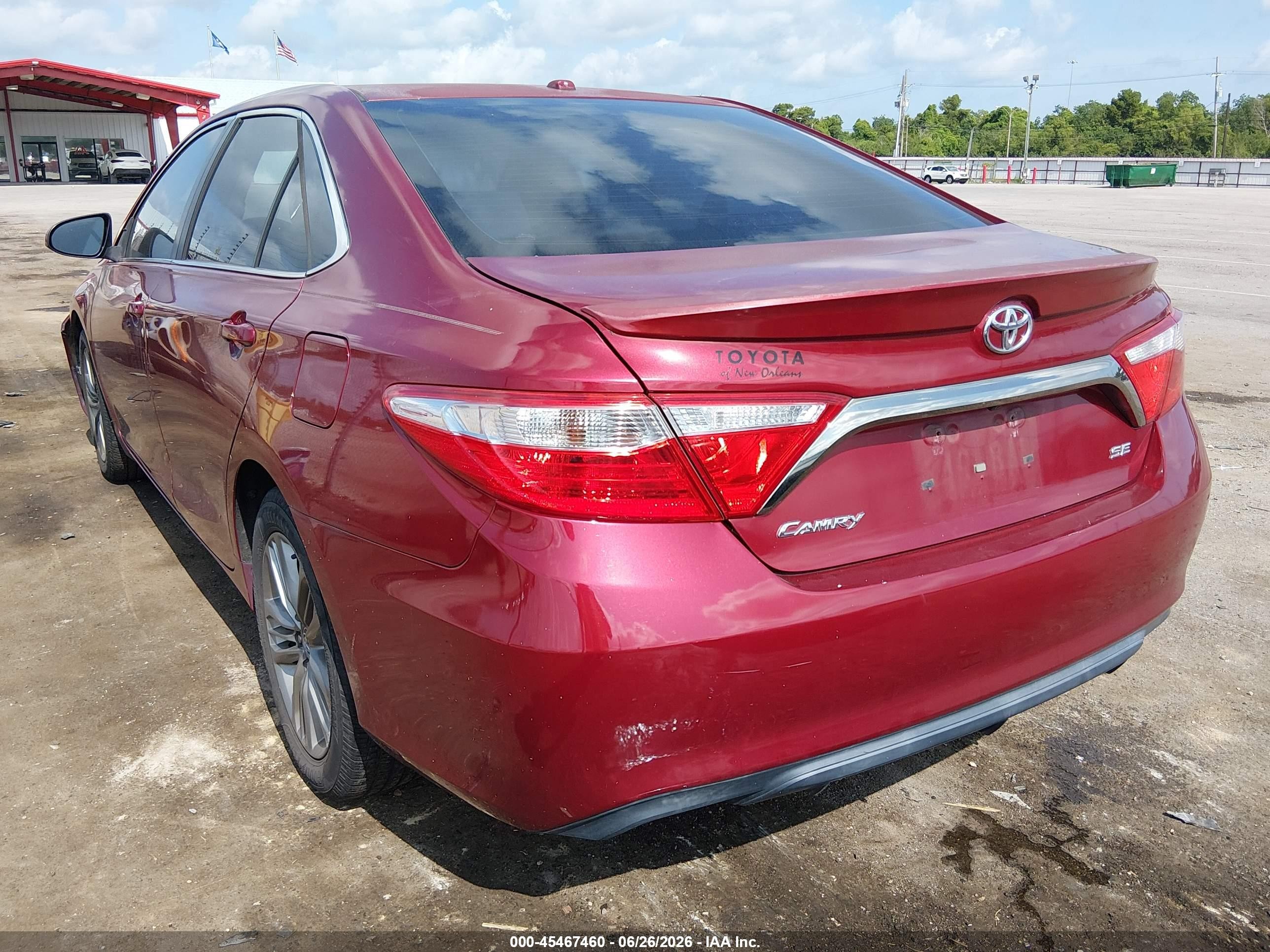2015 Toyota Camry Se Красный vin: 4T1BF1FK1FU899955